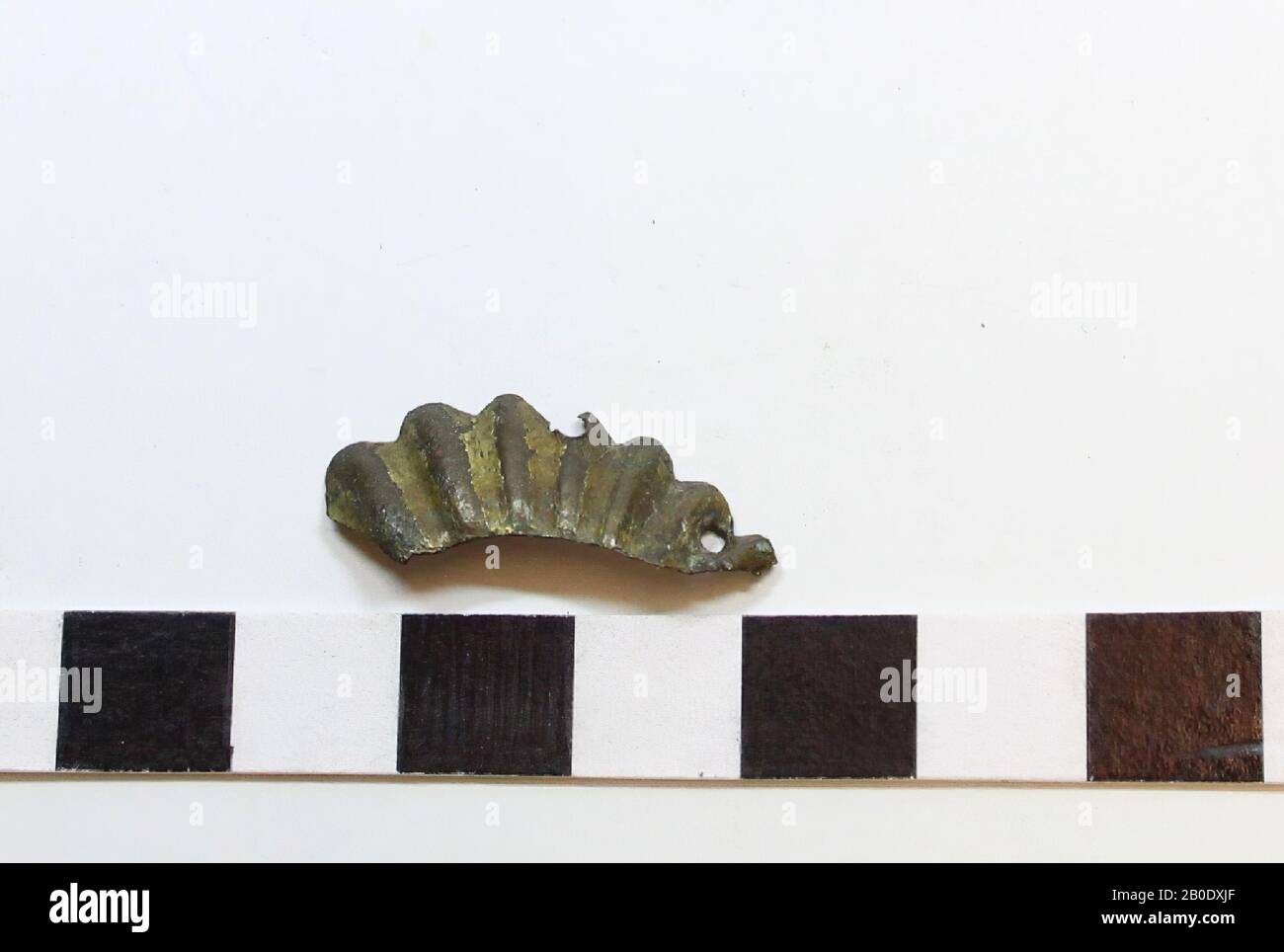 Old Europe, fittings, metal, bronze, 2.6 x 0.9 x 0.1 cm, Location, France Stock Photo