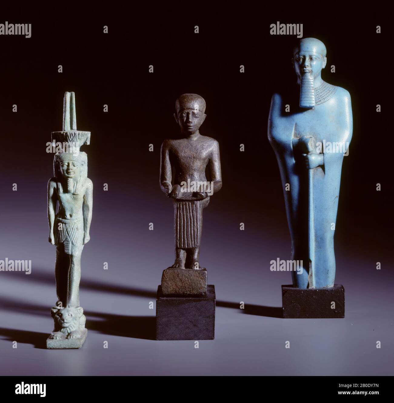 Egypt, votive statue, faience, 11.5 cm, Late Period 700332 BC, Egypt