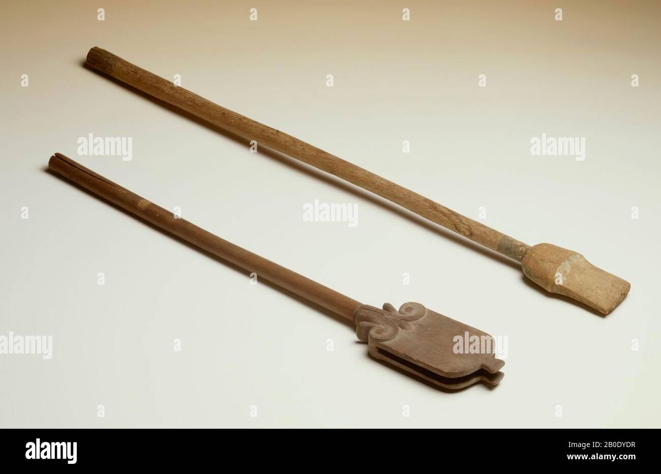 Egypt, scepter, wood, l., 44.5 x max. Br., 4.1 x max. H., 1.7 cm, Location, Egypt Stock Photo