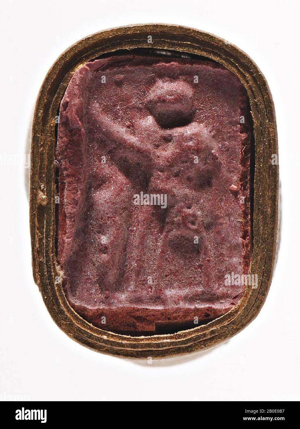 Egypt, seal, plaque, faience, 0.9 x 1.3 cm, Location, Egypt Stock Photo