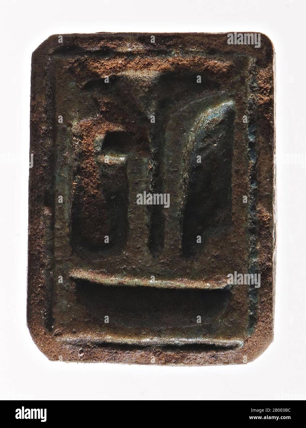 Egypt, seal, plaque, faience, 2.1 cm, Location, Egypt Stock Photo