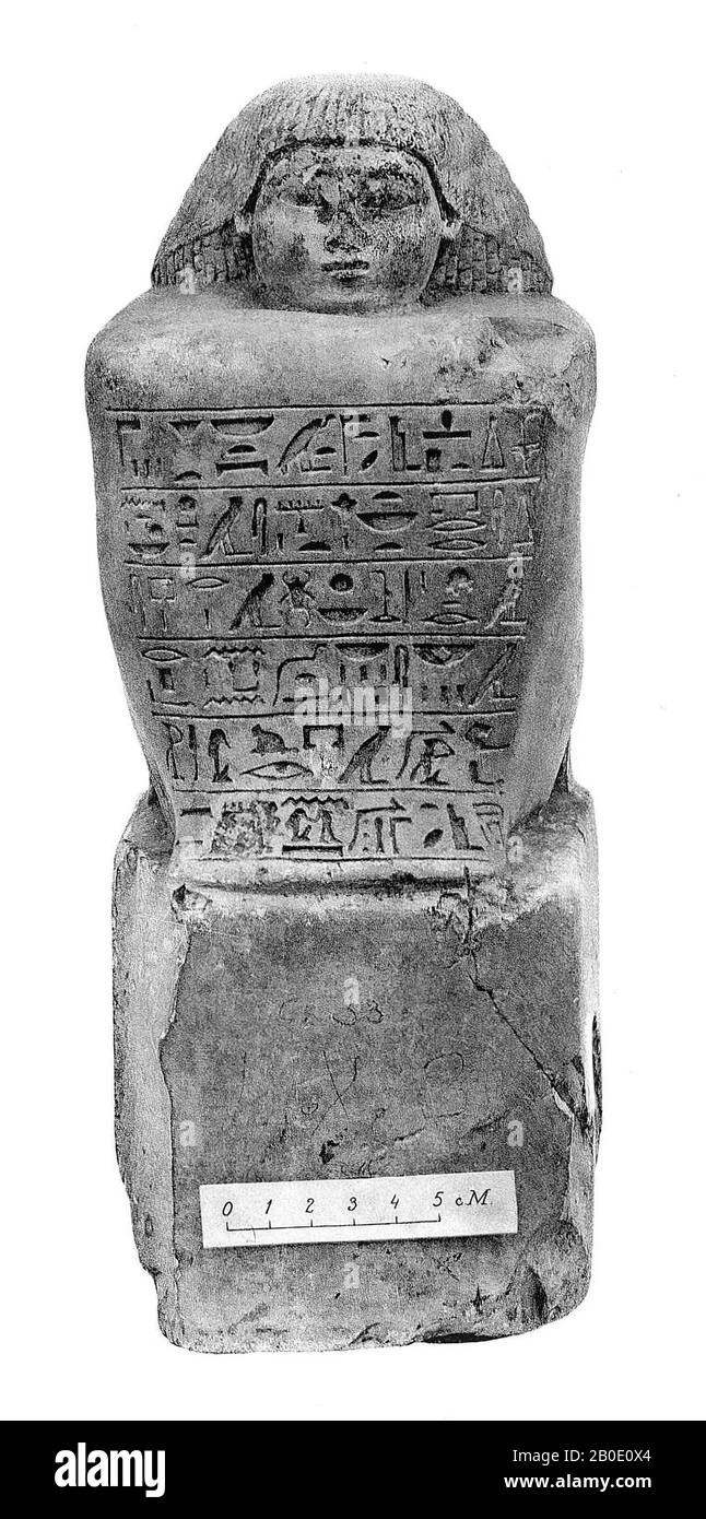Egypt, statue, limestone, 30 x 11.8 x 16.5 cm, New Empire, 18th Dynasty, Thutmosis III-Amenhotep II 1479-1397 BC, Egypt Stock Photo