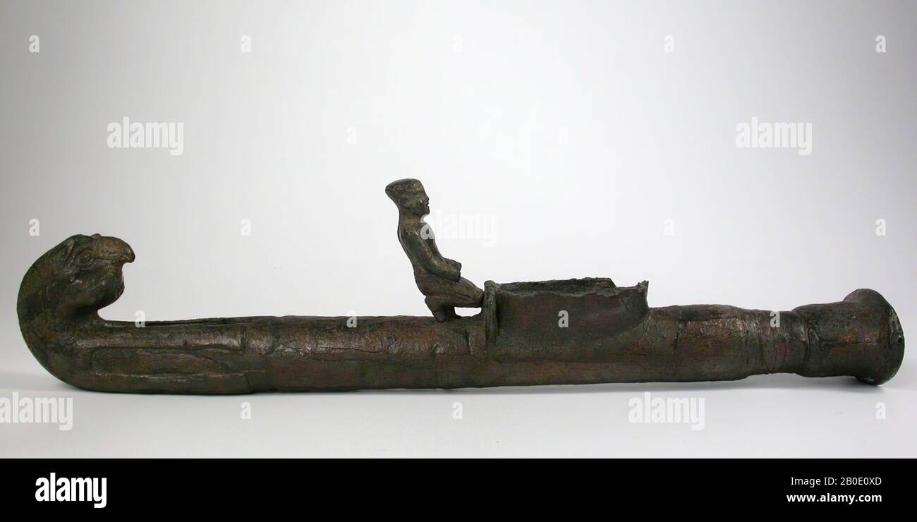 Egypt, temple utensils, bronze, length, 40 cm, Greco-Roman Period, Ptolemaic Period, 3rd-2nd century BC, Egypt Stock Photo