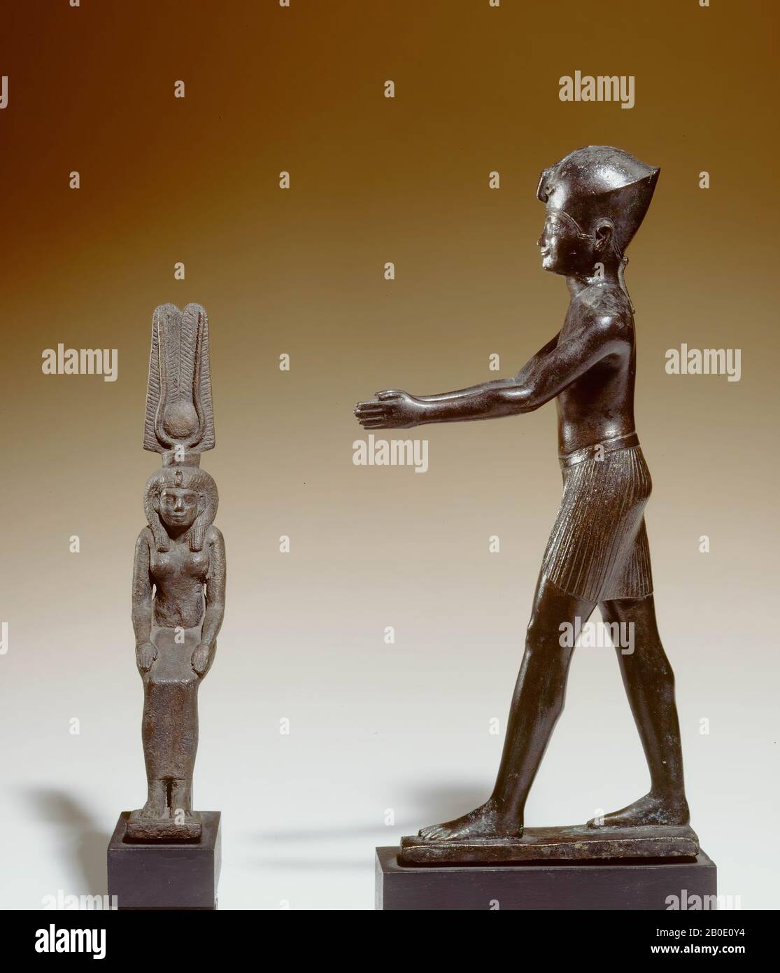 Egypt, bronze, king, bronze, 10 x 6.3 x 24.1 cm Stock Photo