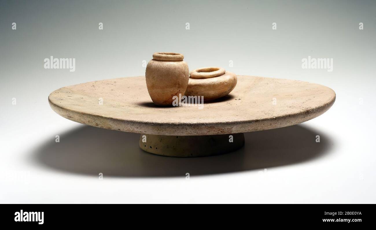 Egypt, jug, alabaster, 8 x 6.8 cm, Archaic Period, Egypt Stock Photo