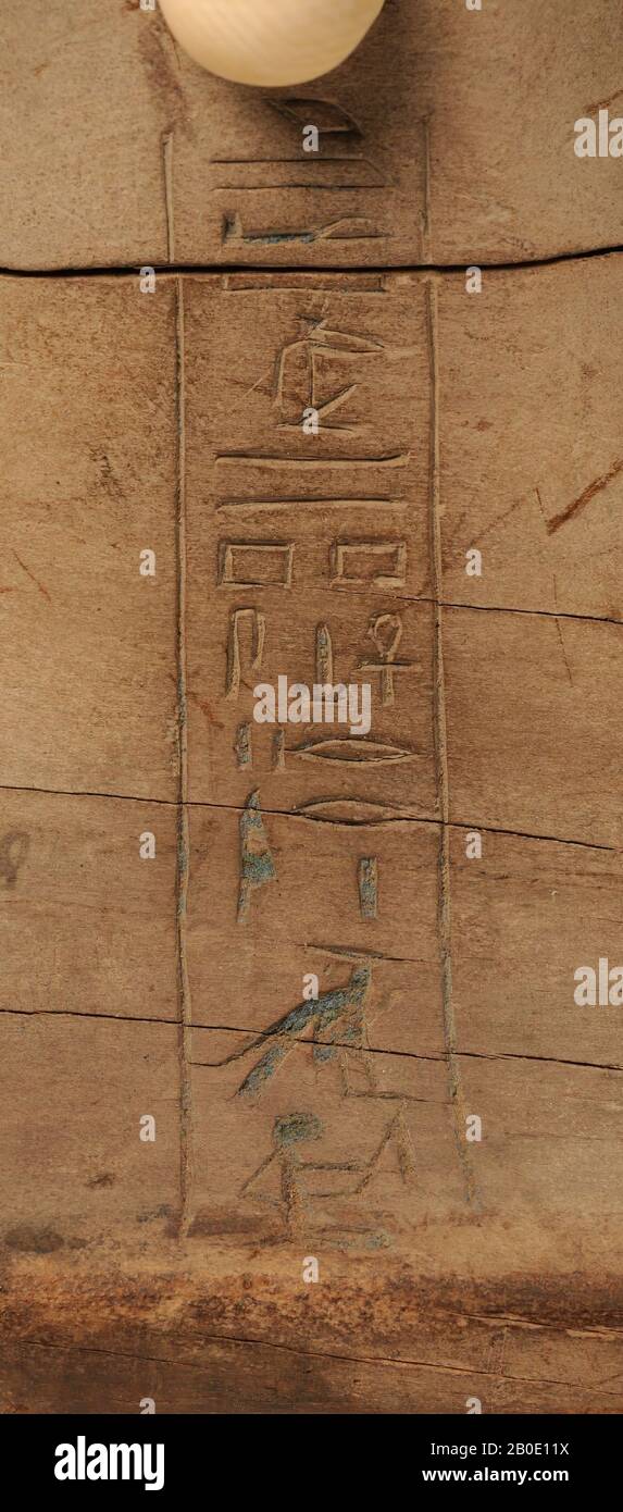 Egypt, headrest, wood, 8.8 × 28 × 17 cm, 1500-300 BC, Egypt Stock Photo