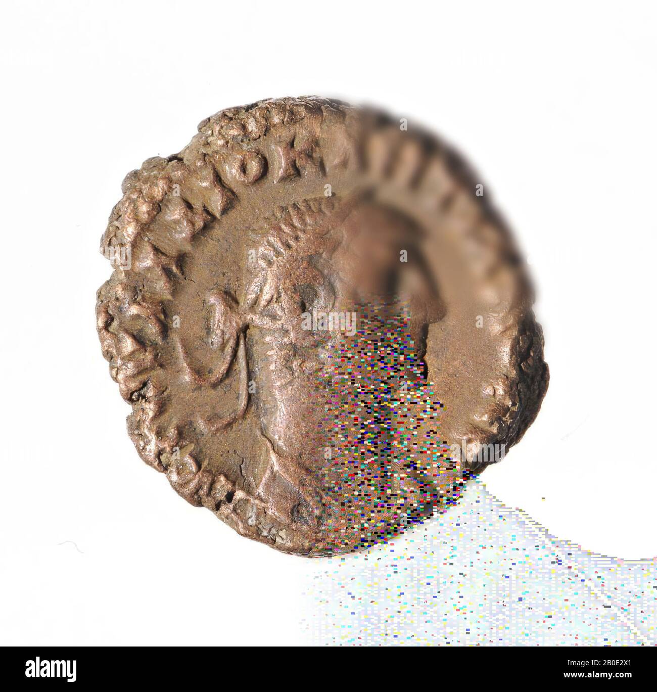 coin, tetradrachm of Diocletian, year 2, Vz: imperial bust r., Drapery, [AKGO Stock Photo