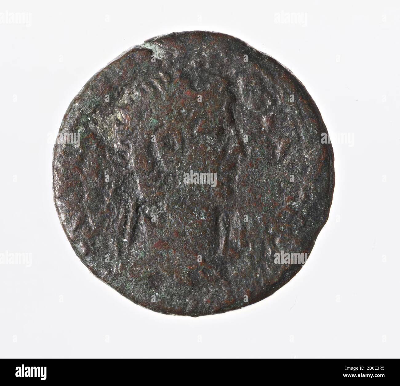 coin, diobol of Claudius, year 11, Vz: Claudiuskop r., [TI KL Stock Photo