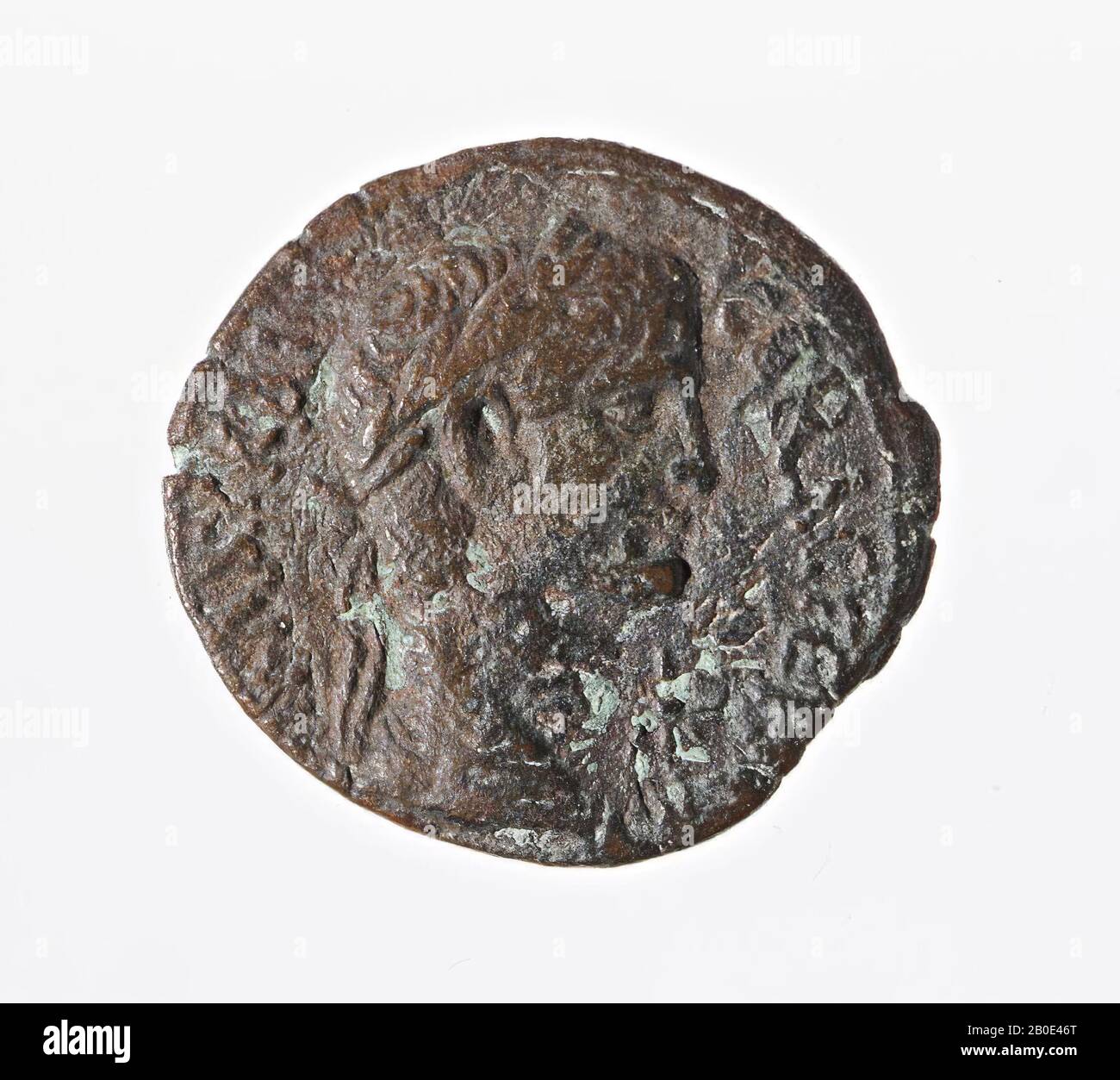 coin, diobol of Claudius, year 2 or 4, Vz: Claudiuskop r., [TI Stock Photo