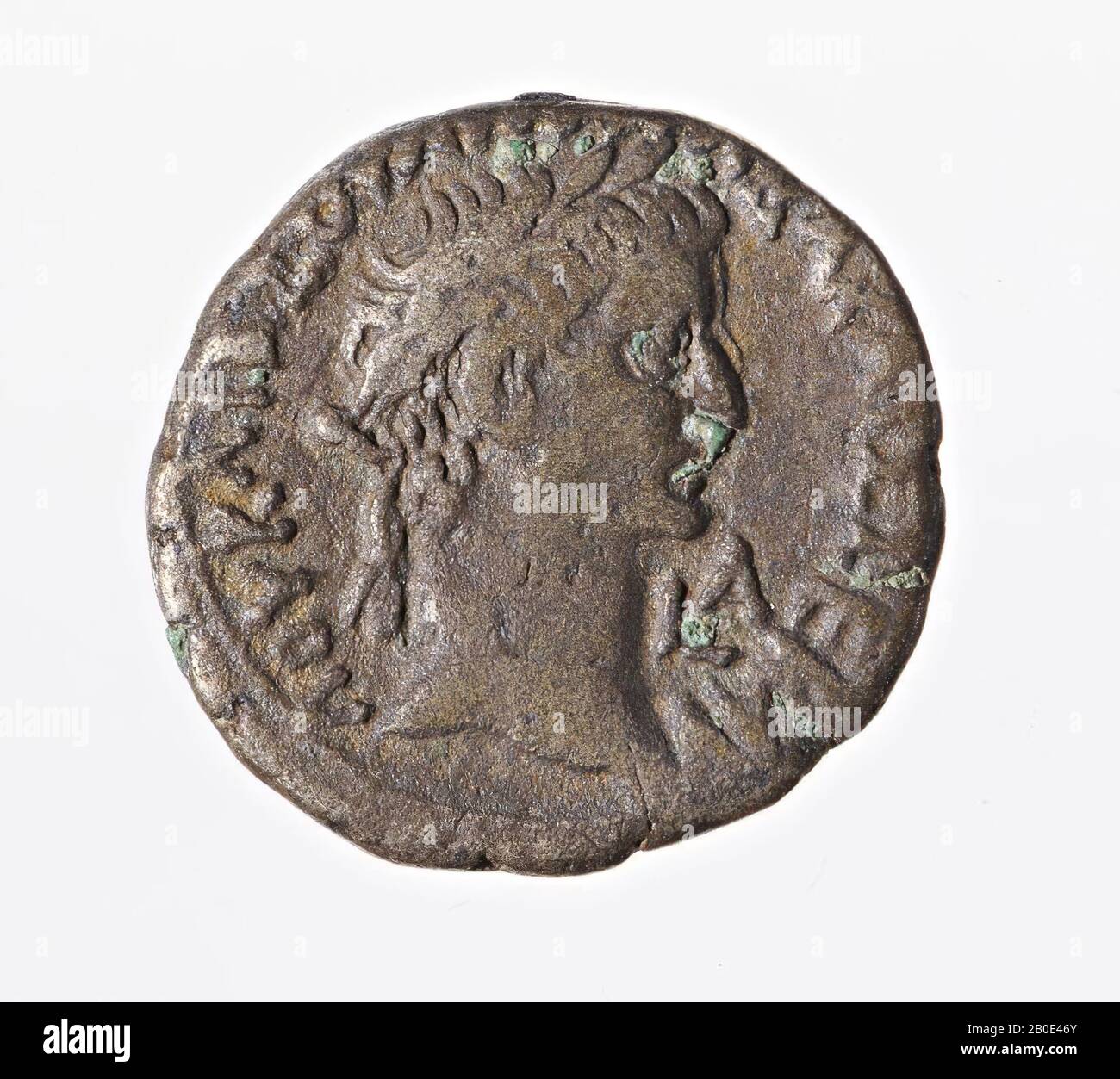 coin, tetradrachm of Galba, year 1, Vz: Galbakop r., Laurel wreath, LOUK LIB SOUL [P GAL Stock Photo