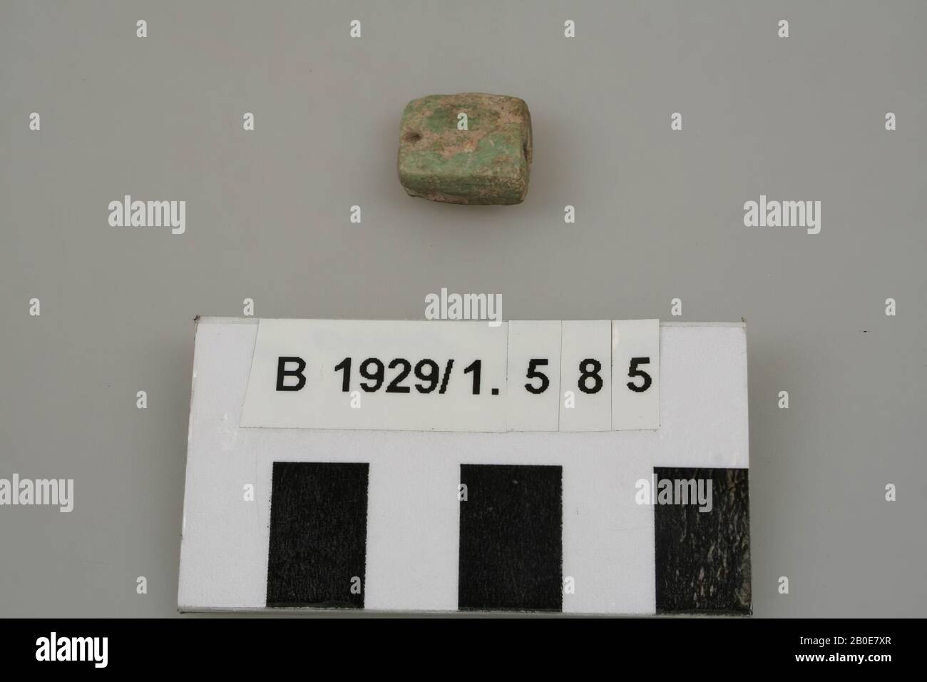 ornament, stone, L 1.5 cm, W 1.3 cm, Palestine Stock Photo