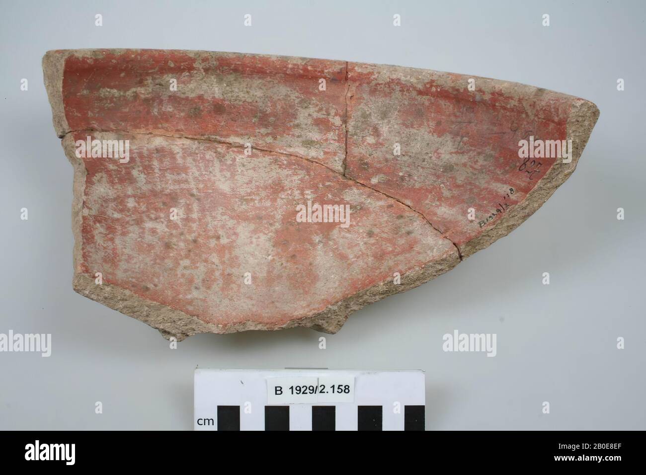 bowl, fragment, pottery, 13.5 x 25.9 x 11.8 cm, Israel Stock Photo