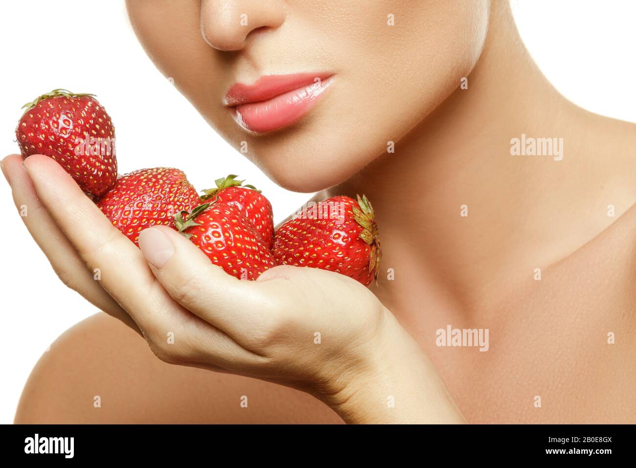 pic Strawberry Photography Close Up Lips With Fruit https www alamy com close up of female lips and strawberries image344521434 html