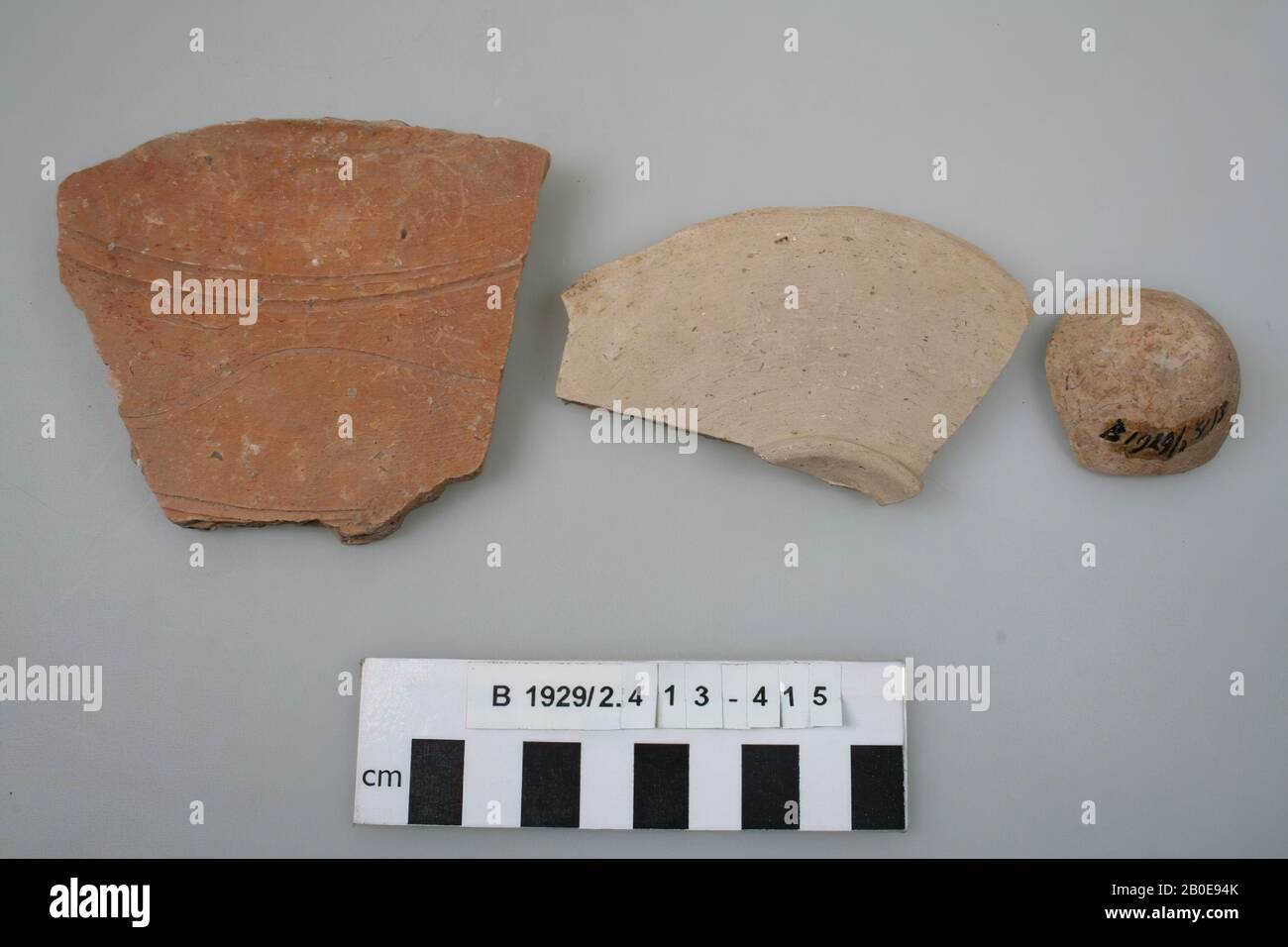 shard, earthenware, br: 9,3 cm, Israel Stock Photo