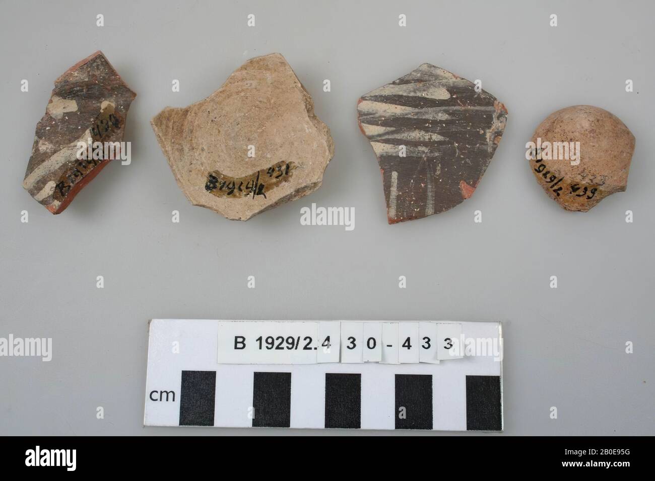shard, pottery, diam: 3.6 cm, Israel Stock Photo