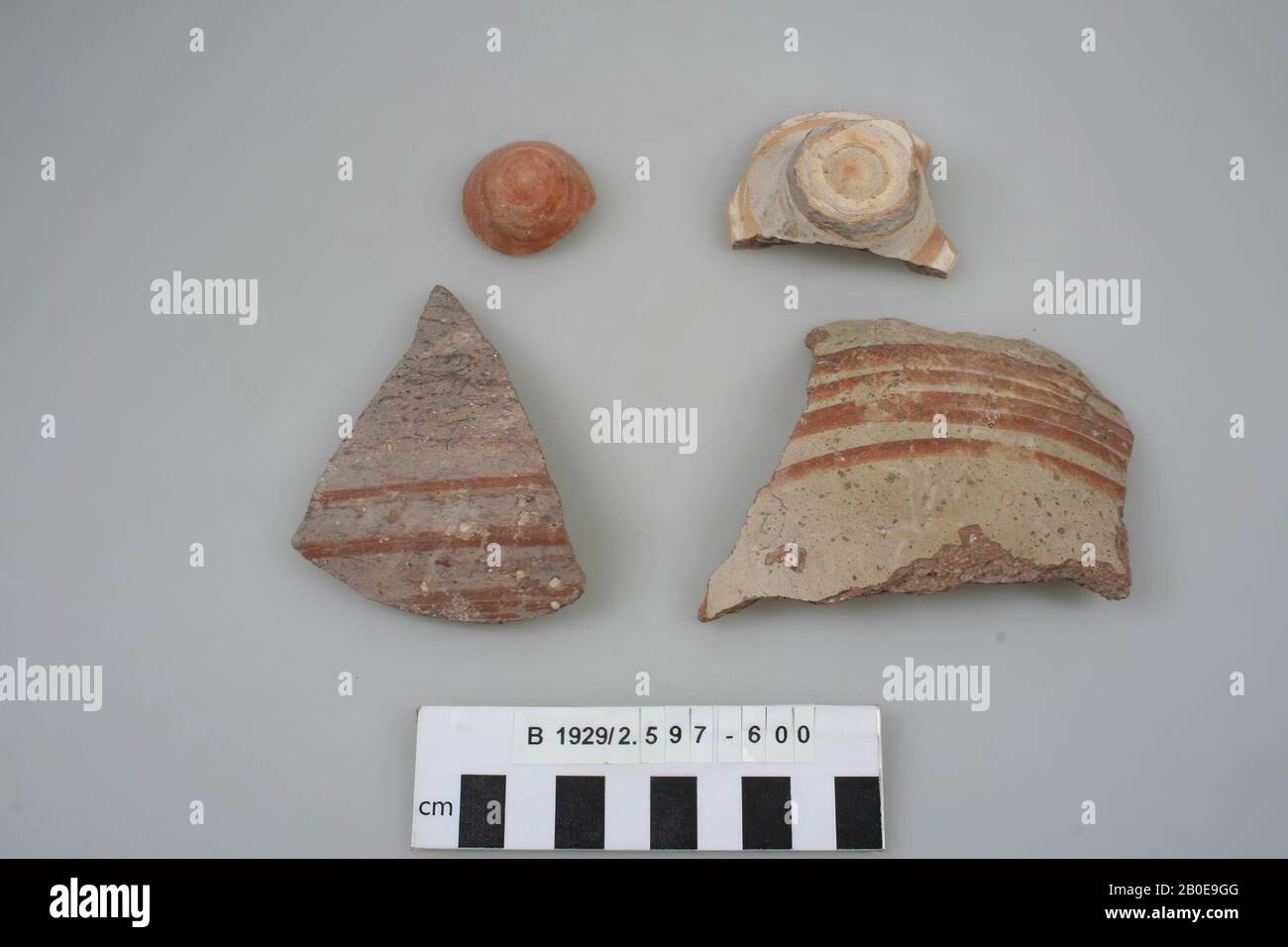 Ancient Near East, shard, earthenware, diam, 6 cm, Location, Israel Stock Photo