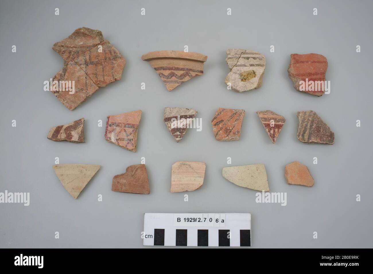 Ca. 60 shards of different types of pottery., Shards, pottery, Israel
