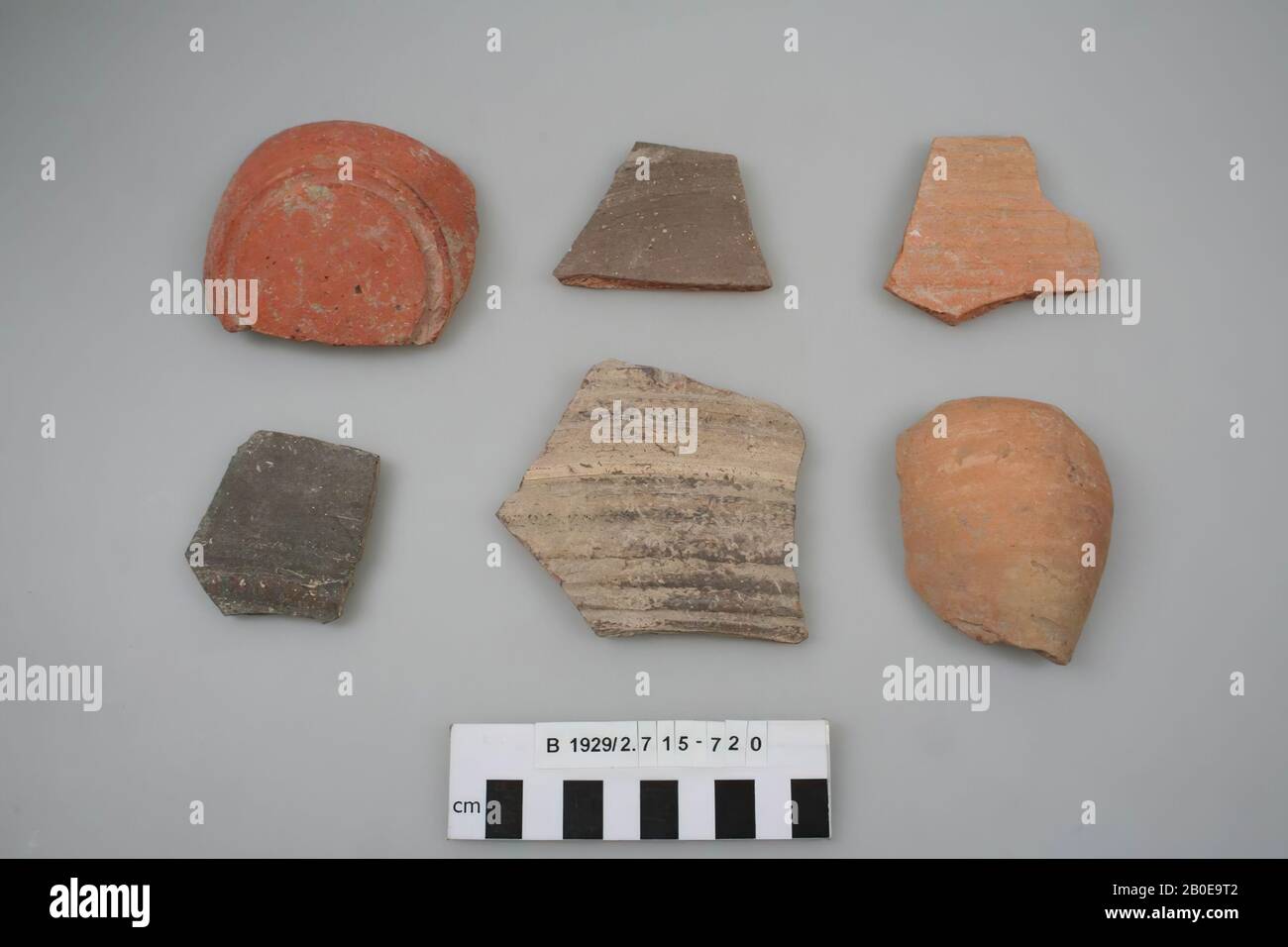 shard, earthenware, br: 6,7 cm, Israel Stock Photo