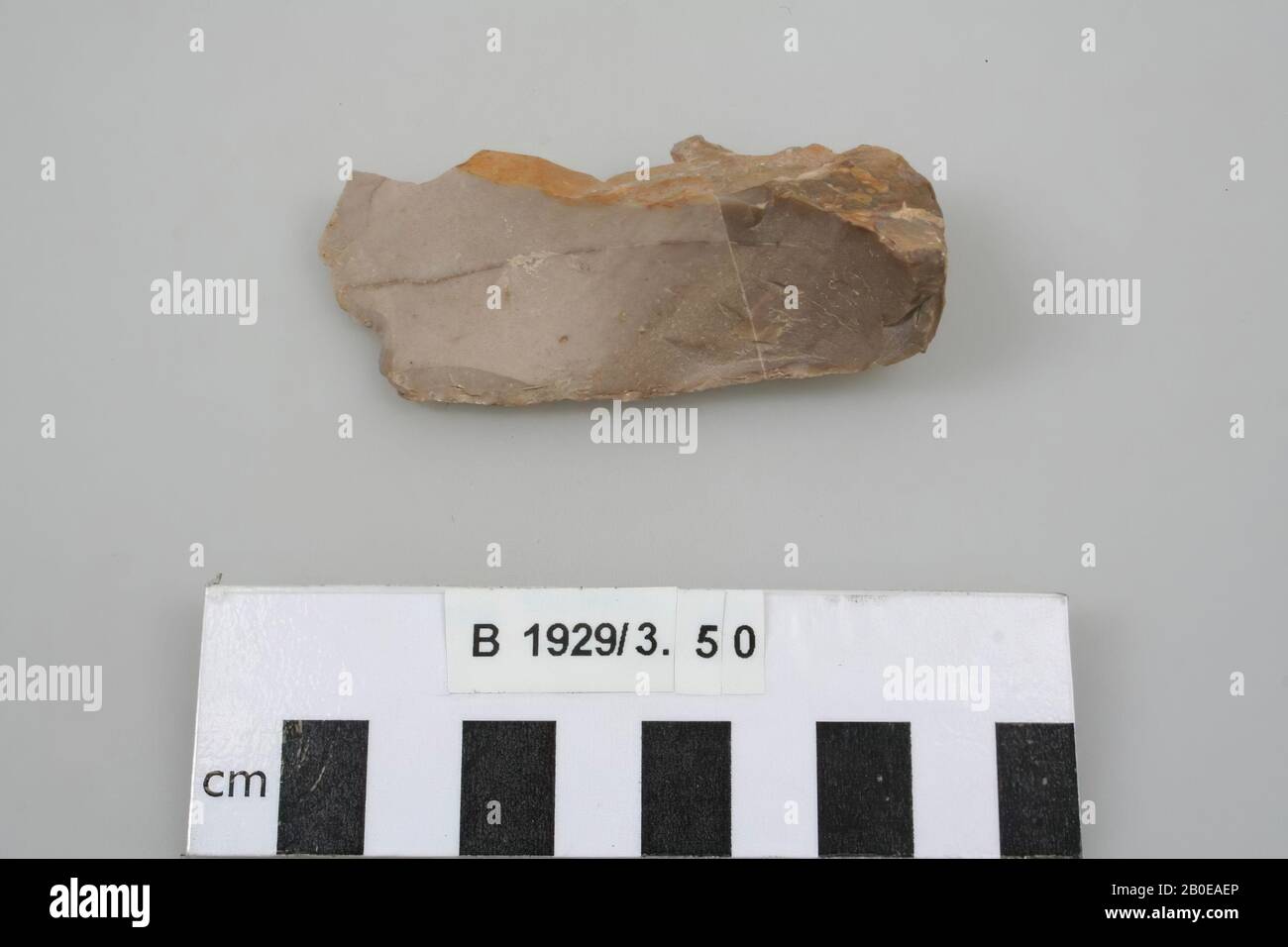 tool, stone, flint, l: 7.6 cm, Israel Stock Photo