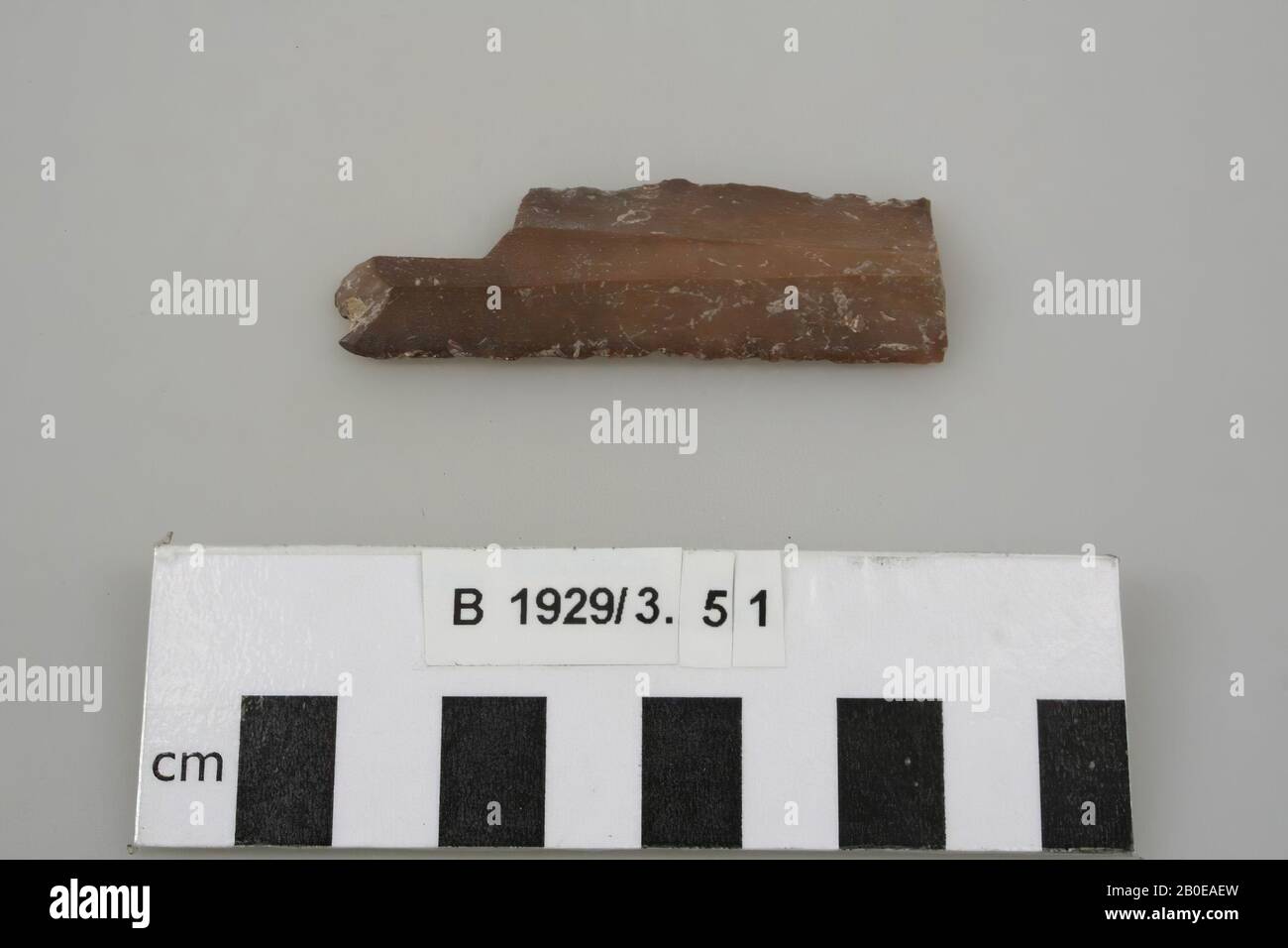tool, stone, flint, l: 6.7 cm, Israel Stock Photo