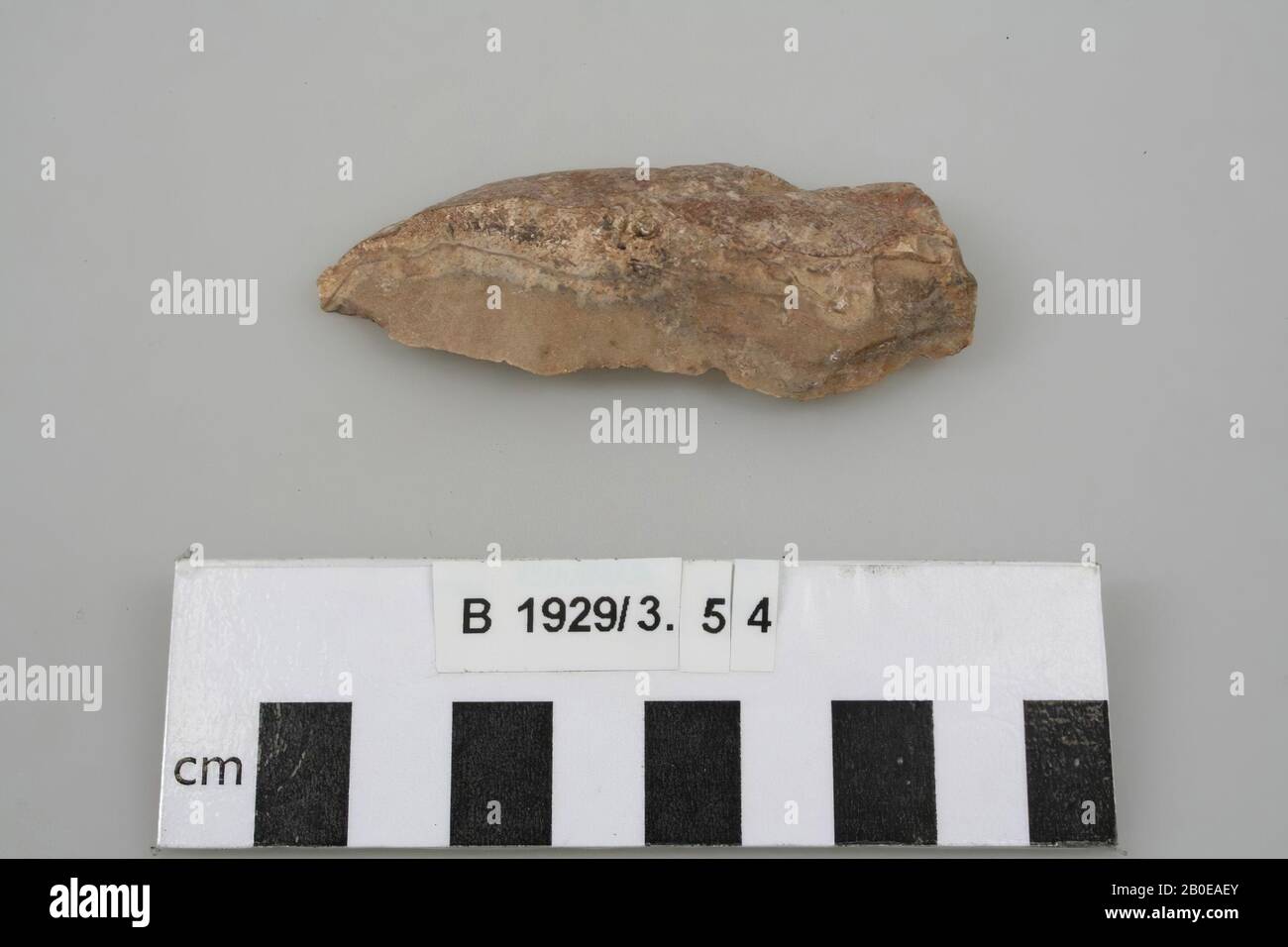 tool, stone, flint, l: 7.6 cm, Israel Stock Photo