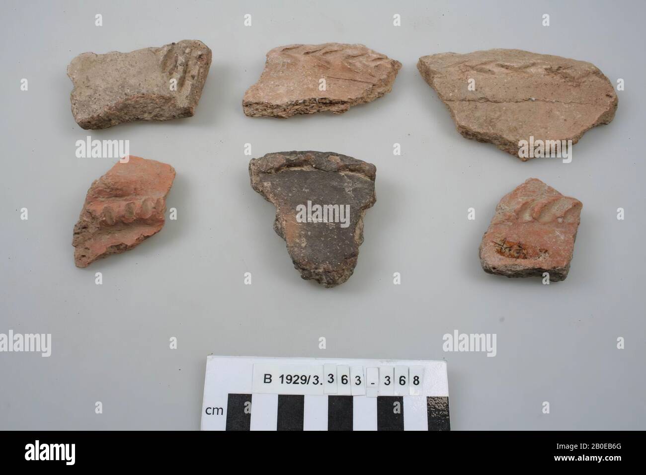Ancient Near East, shard, earthenware, l, 6.7 cm, Location, Israel Stock Photo