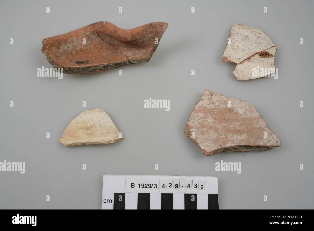Ancient Near East, shard, earthenware, l, 6.7 cm, Location, Israel Stock Photo