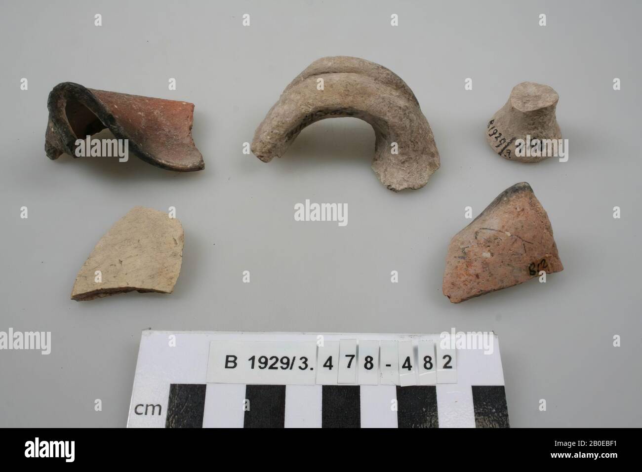 shard, earthenware, diam: 2.7 cm, Israel Stock Photo