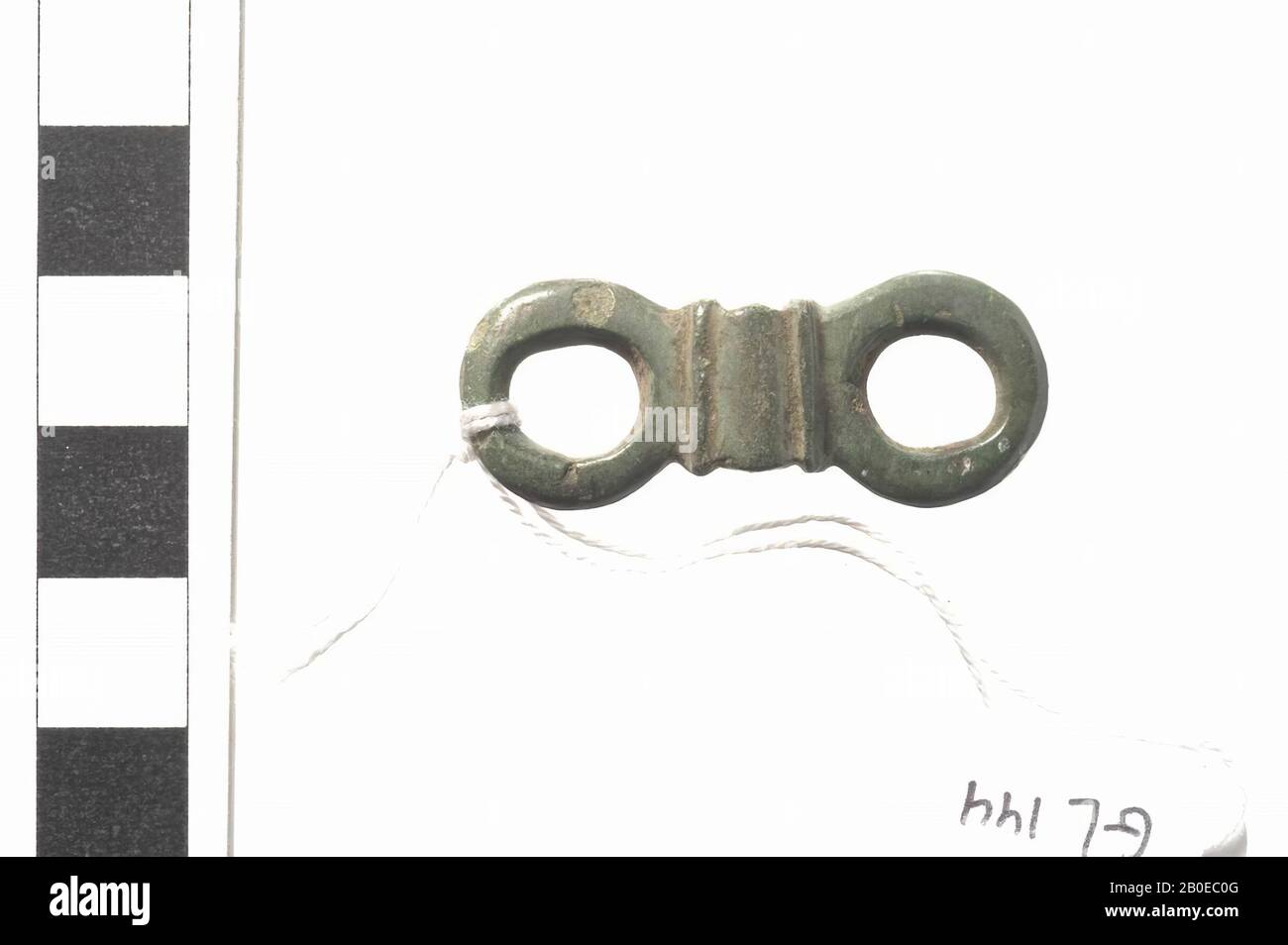 Fittings, fittings, metal, bronze, length: 4 cm, Roman 1-300, Netherlands, Limburg, Roerdalen, Heistert Stock Photo