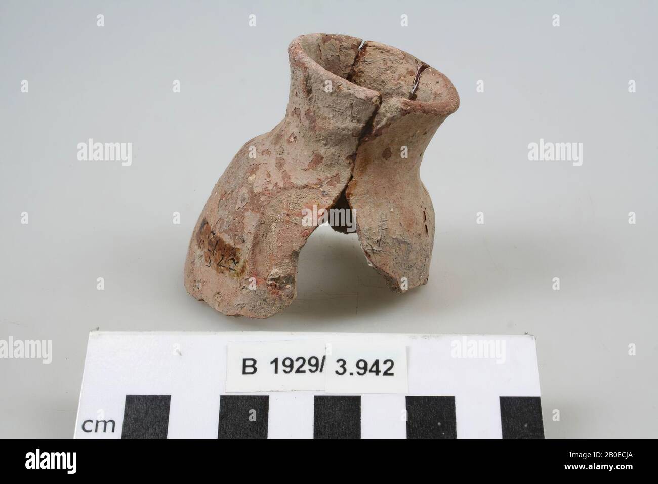 jug, fragment, pottery, h: 7.3 cm, diam: 6.5 cm, Israel Stock Photo