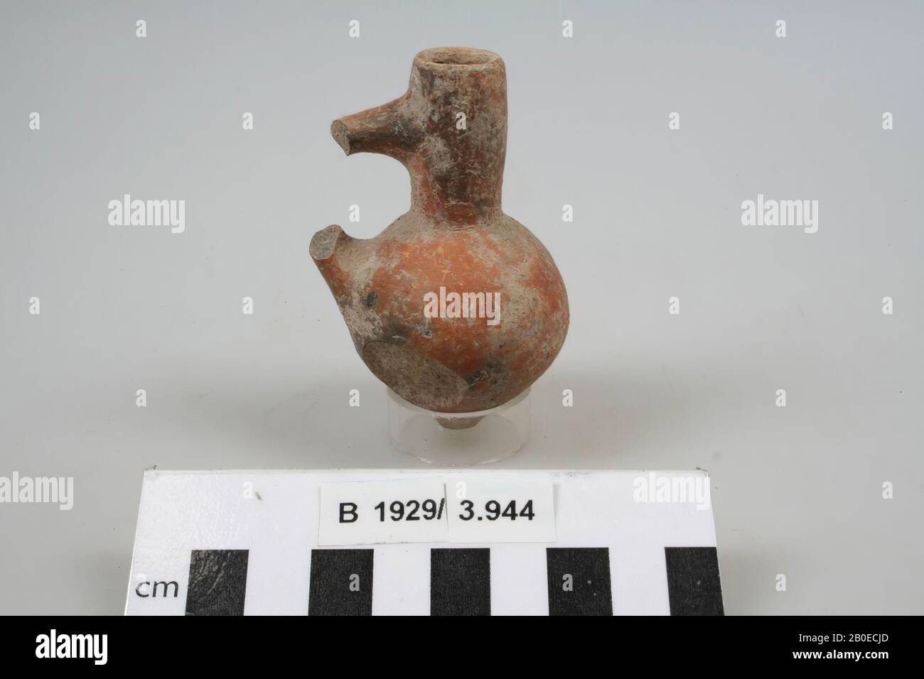jug, earthenware, h: 7.8 cm, diam: 4.6 cm, Israel Stock Photo