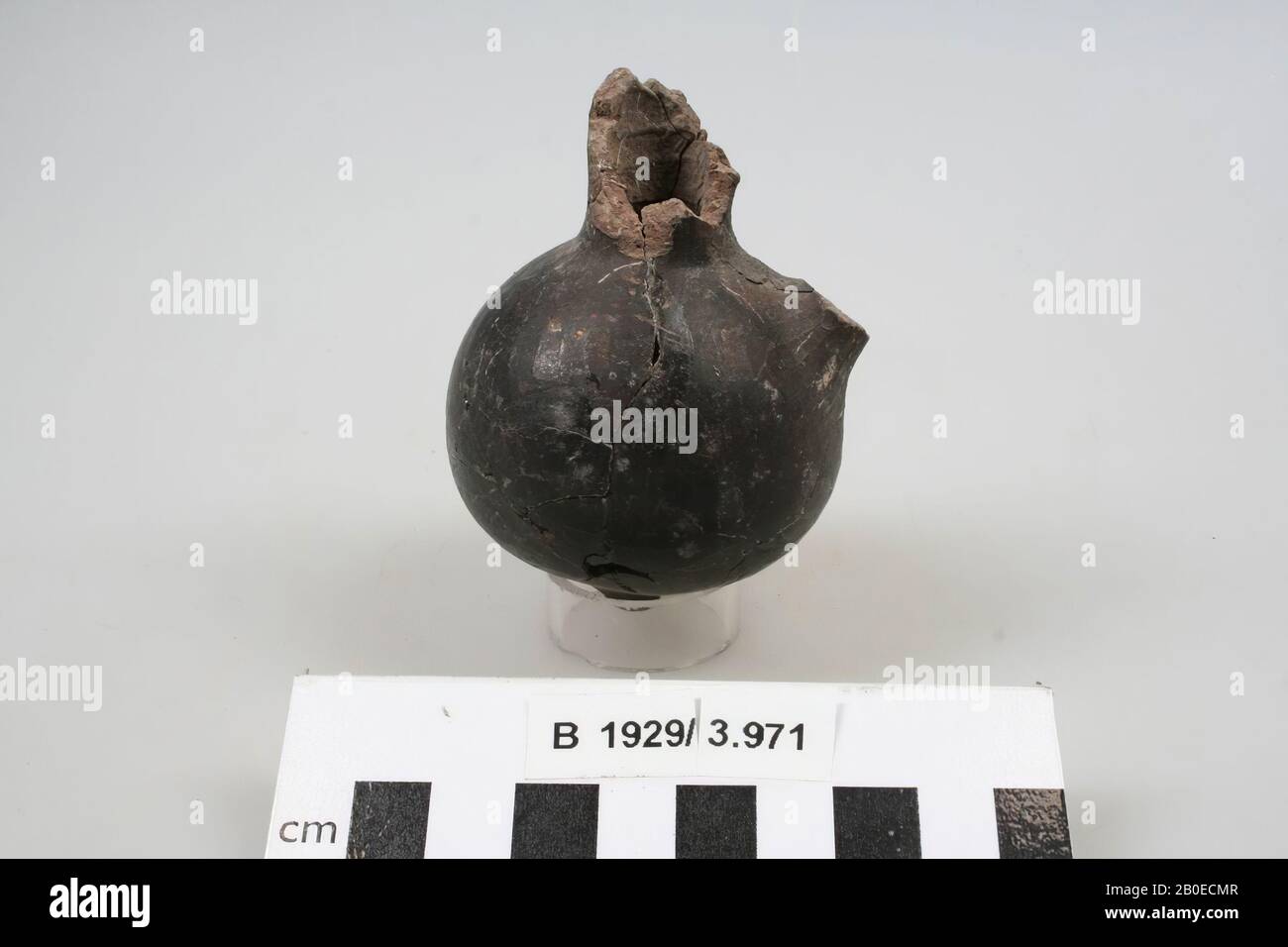 jug, pottery, h: 8 cm, diam: 5.8 cm, Israel Stock Photo