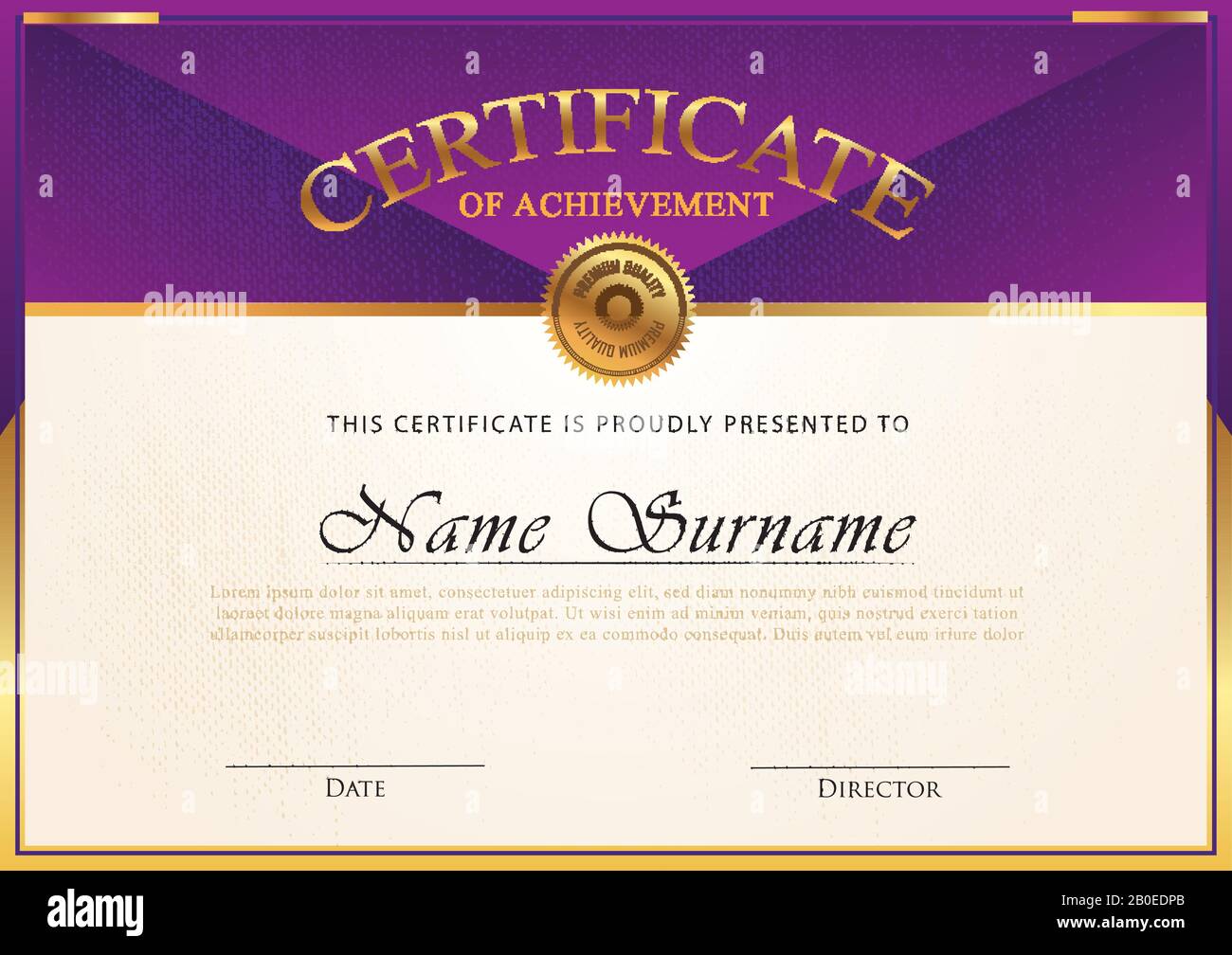 Certificate modern style vector Stock Vector Image & Art - Alamy
