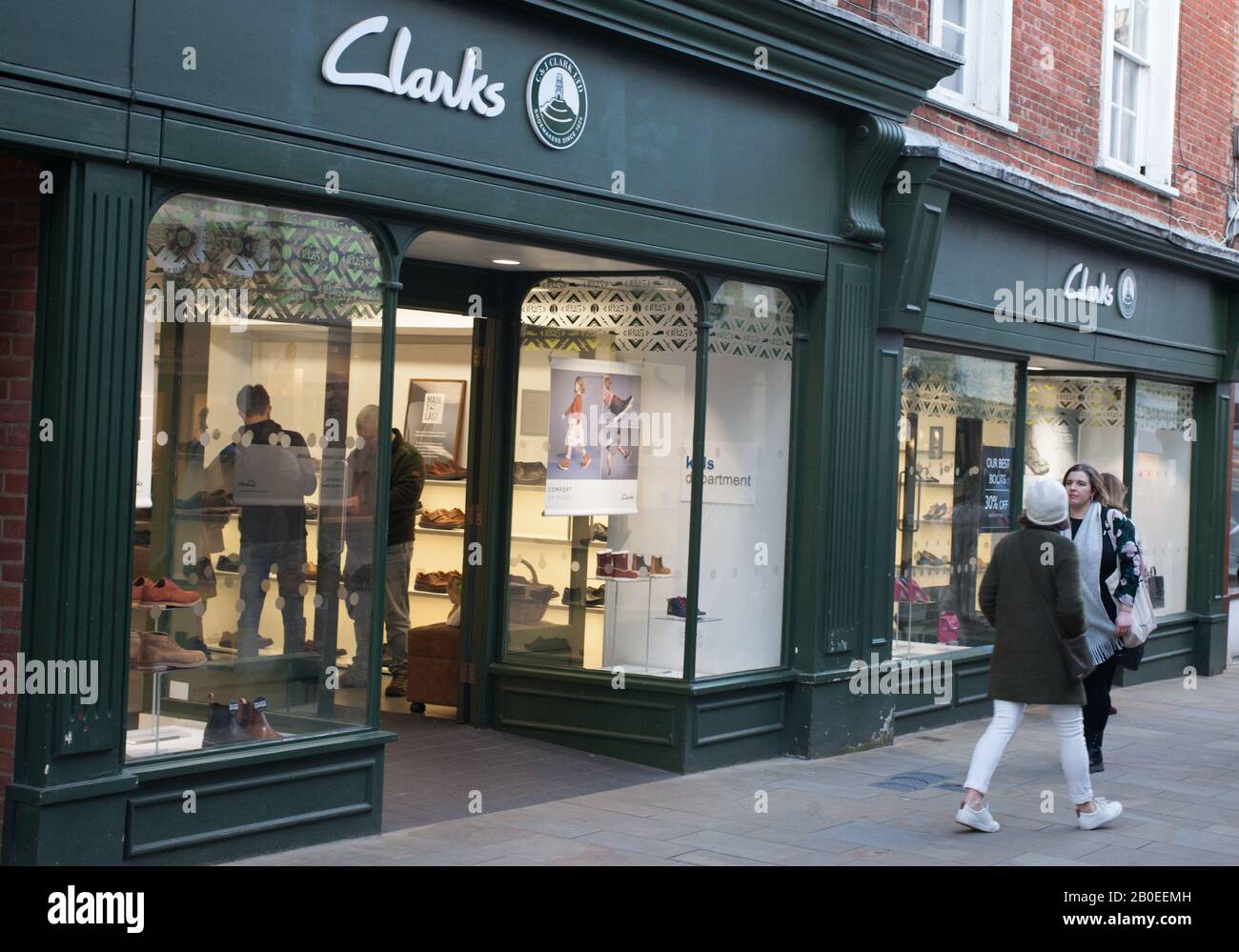 Uk clarks shoe shop hi-res stock photography and images - Alamy