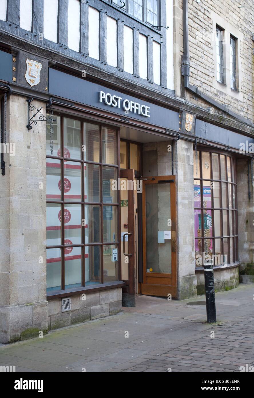 The entrance to a post office in Winchester, UK Stock Photo Alamy