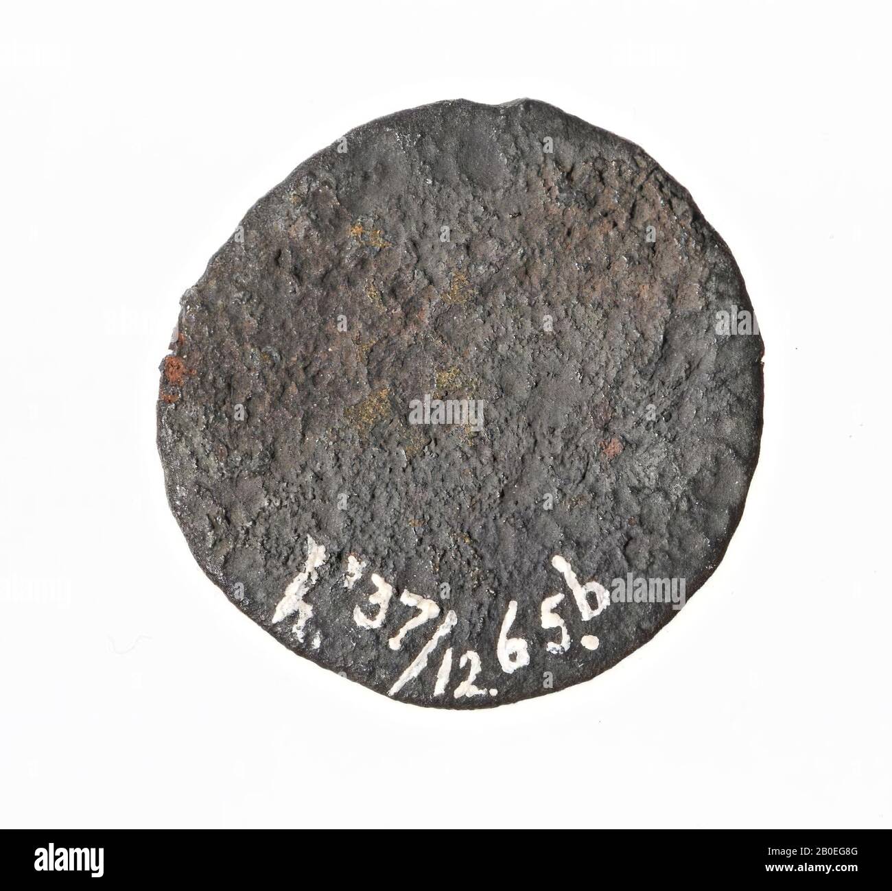 Vz: head et al., Kz: unrecognizable, coin, ashes, Vespasian Stock Photo