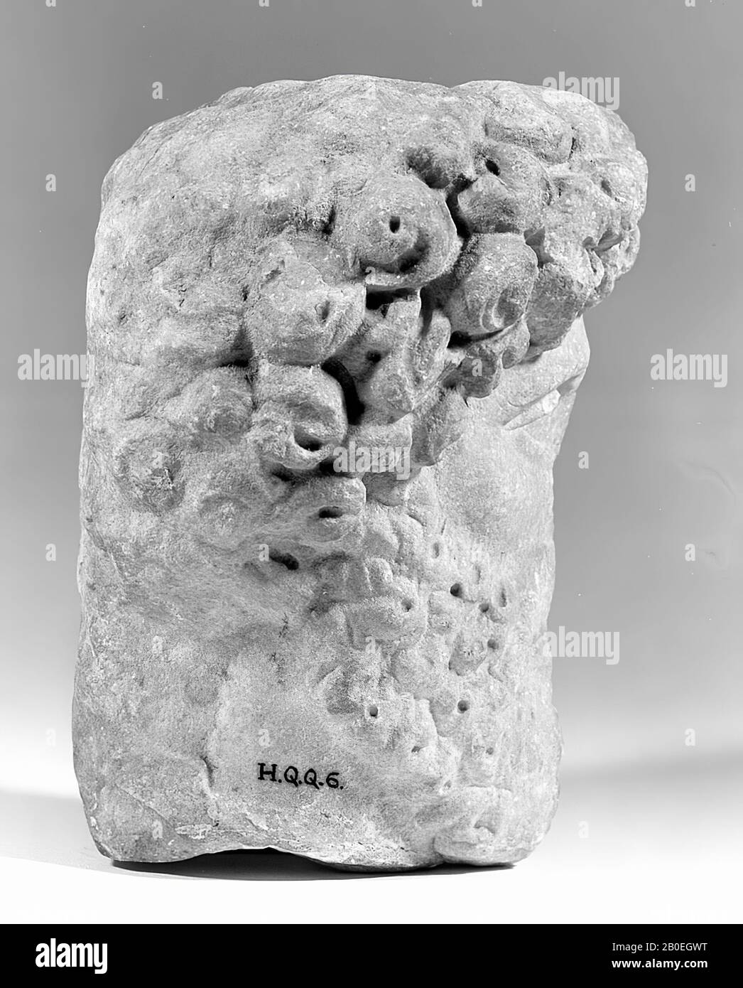 head, male head, Roman head, marble, H. 27 cm, imperial time 100 Stock Photo