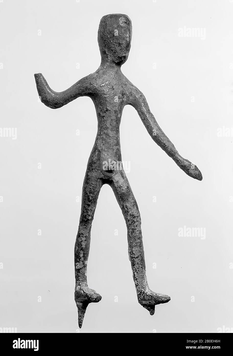 Classical antiquity, statuette, bronze, 9 x 4.5 x ca. 1 cm, Location, Italy Stock Photo