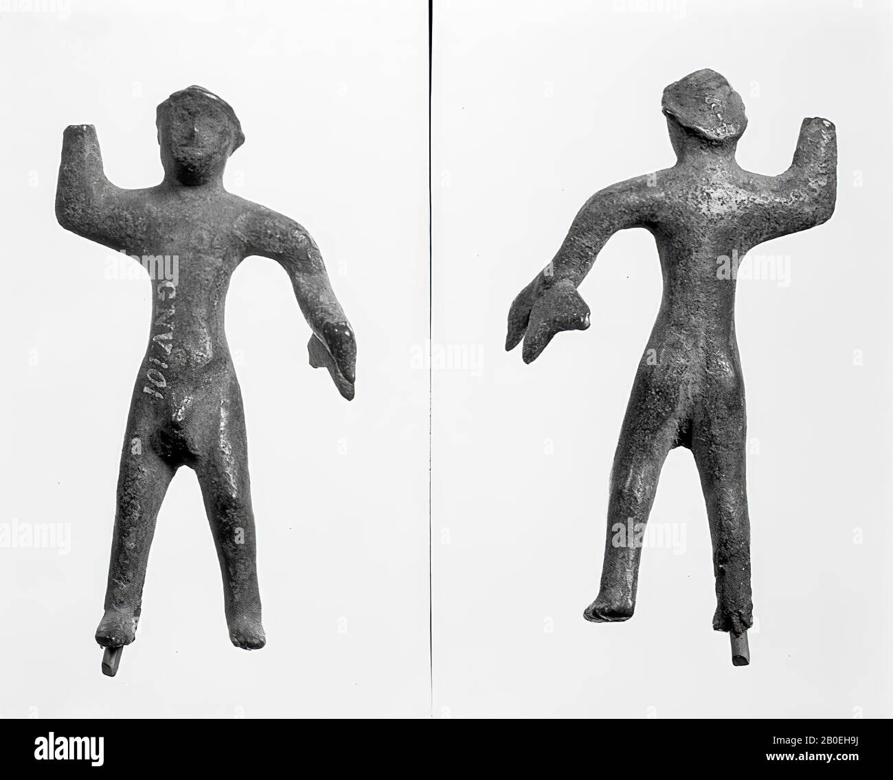 Classical antiquity, statuette, bronze, 6 x 3.5 x 1.5 cm, Location