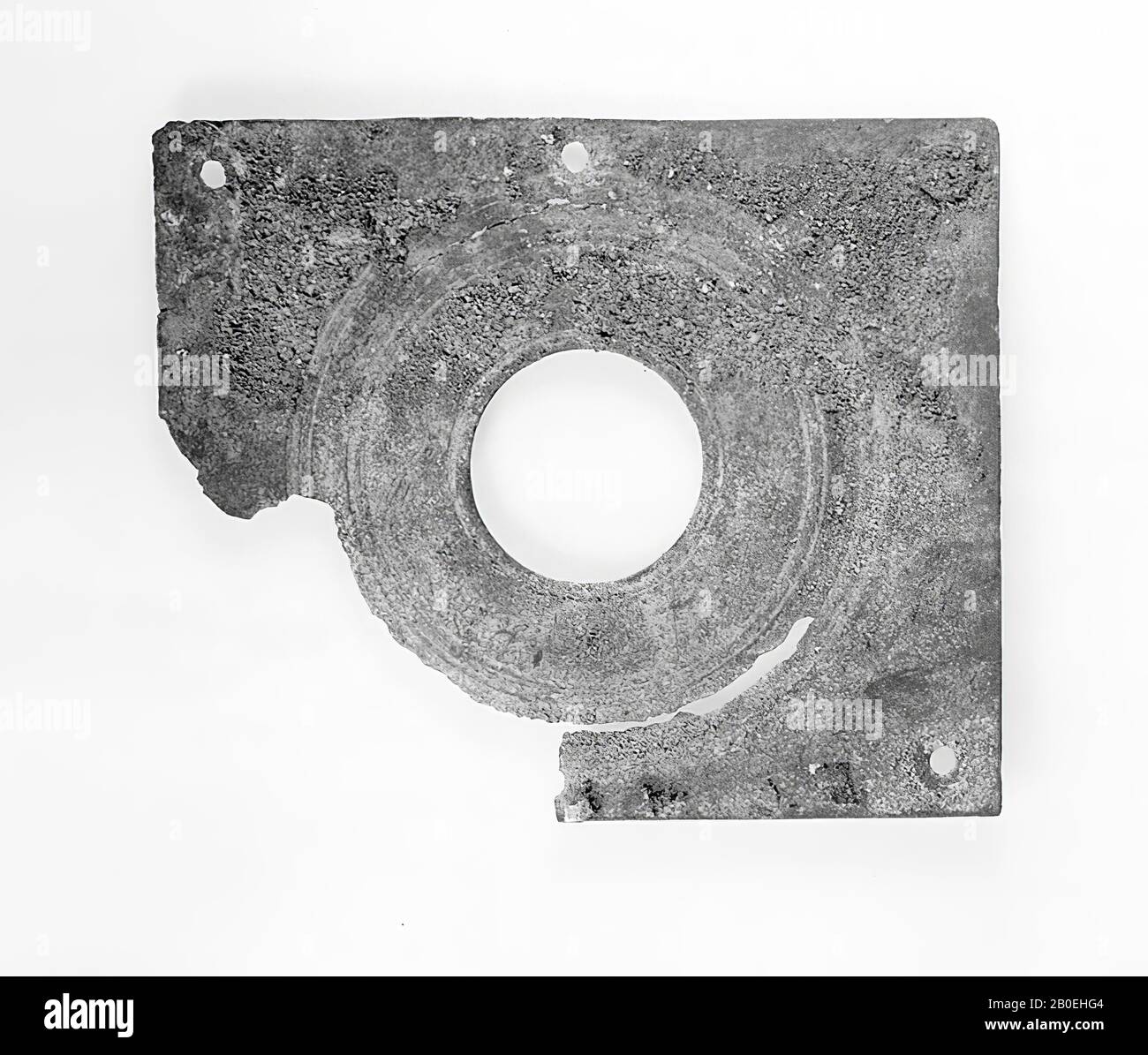 case, fragment, bronze, 9.6 x 11.7 cm, Italy Stock Photo