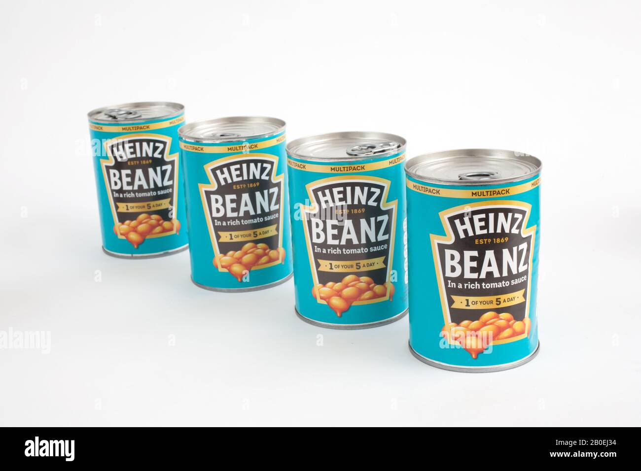 Tins of Heinz Baked Beans Stock Photo