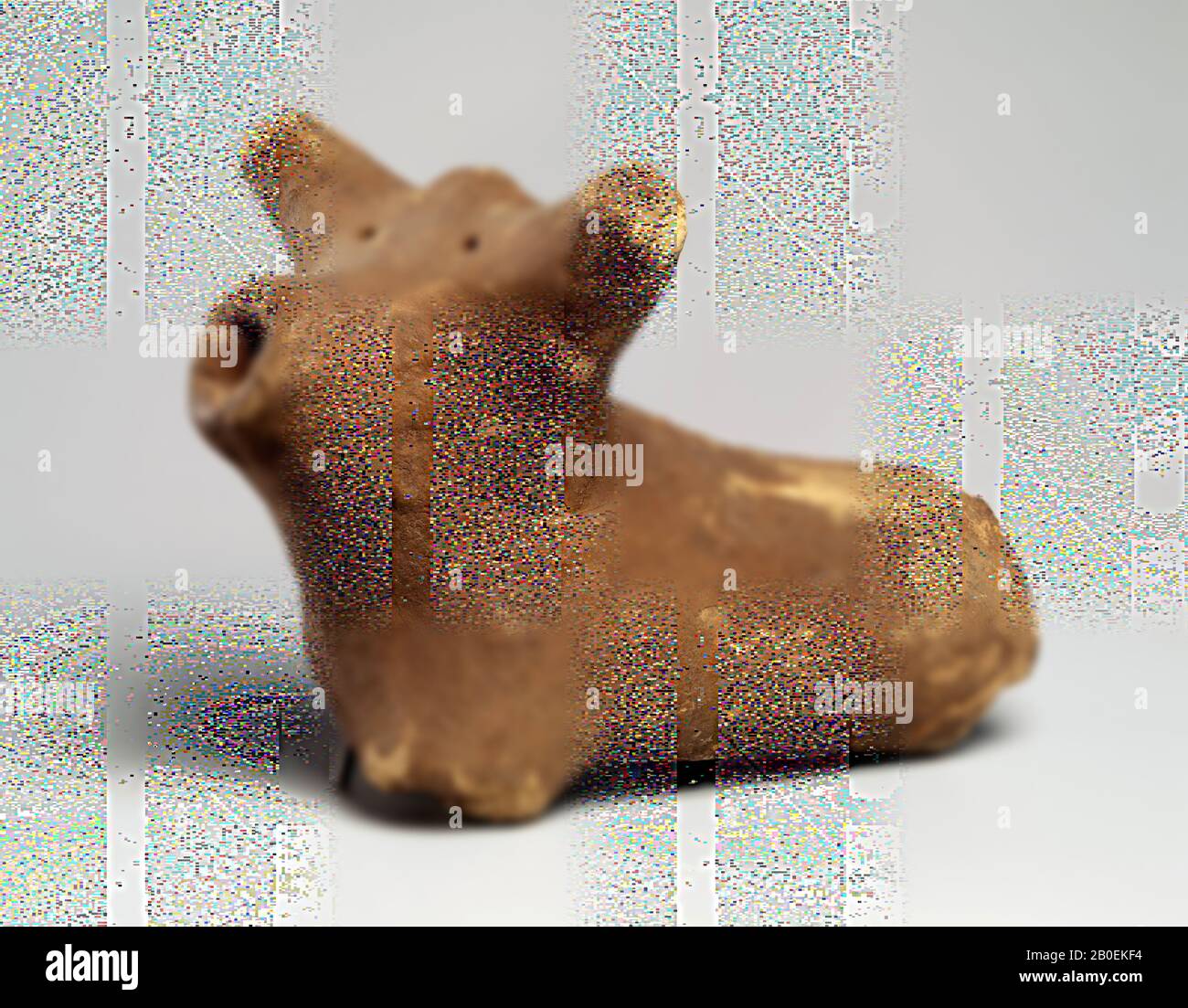 votive figure, animal figure, pottery, 12 x 17,5 cm, 20001500 BC