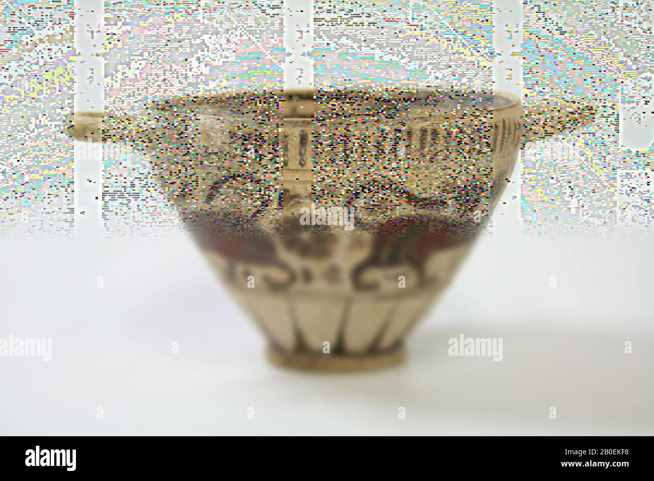 kotyle, earthenware, 7.6 cm, ø 10.9 cm, 600 BC, Greece Stock Photo