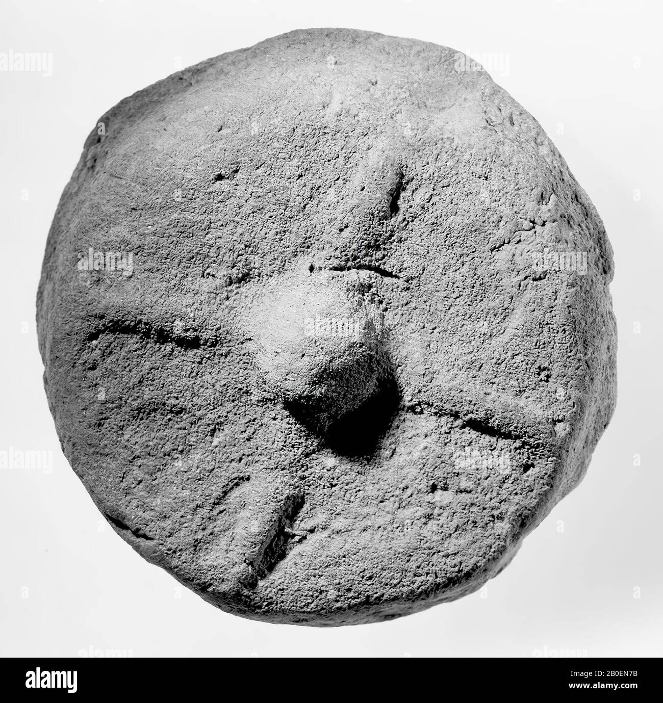 wheel (?), Earthenware, terracotta, ø 8.1 cm, hellenistic (?) -330 Stock Photo