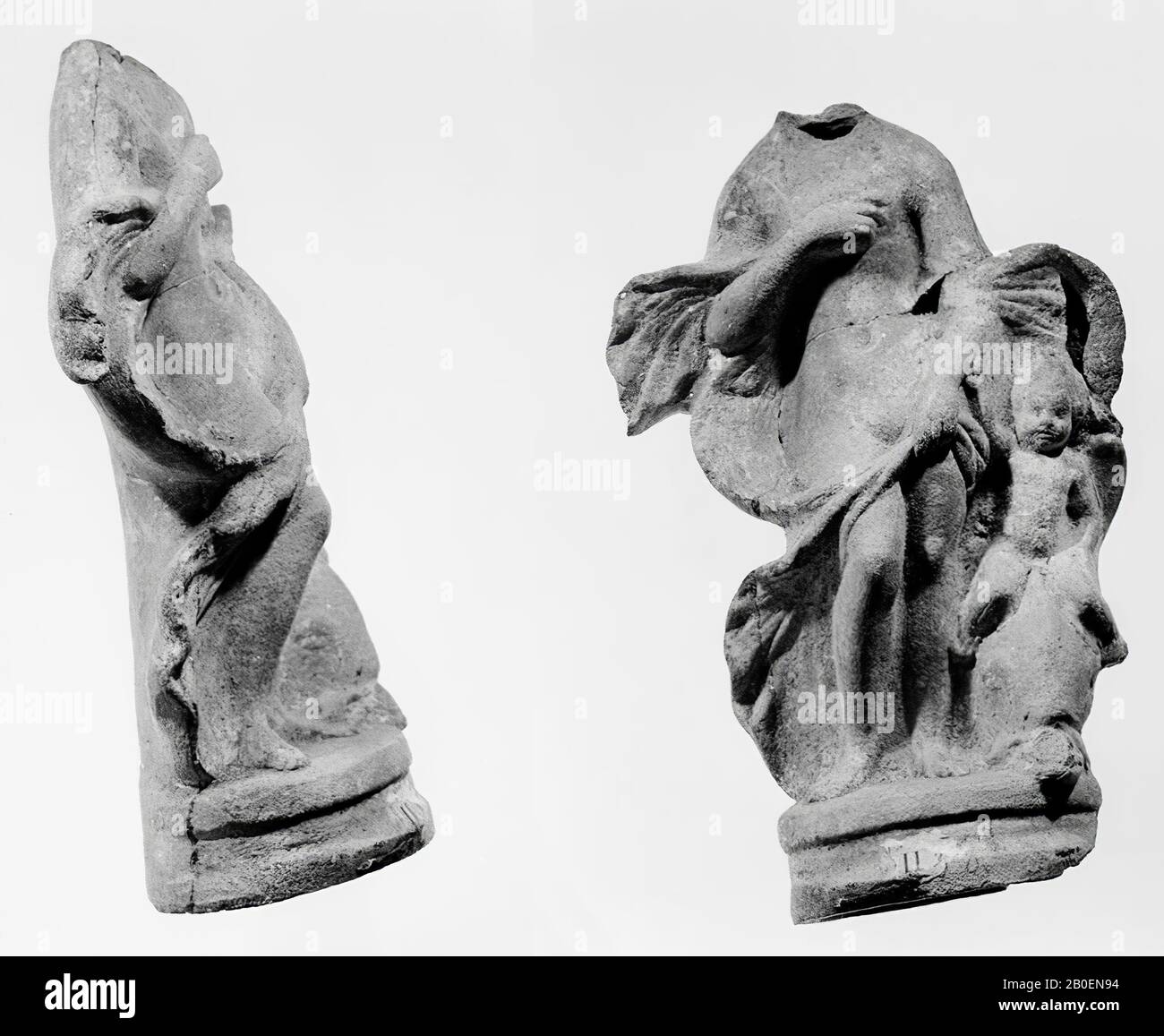 figurine group, earthenware, terracotta, 14.2 cm, Roman 100 Stock Photo