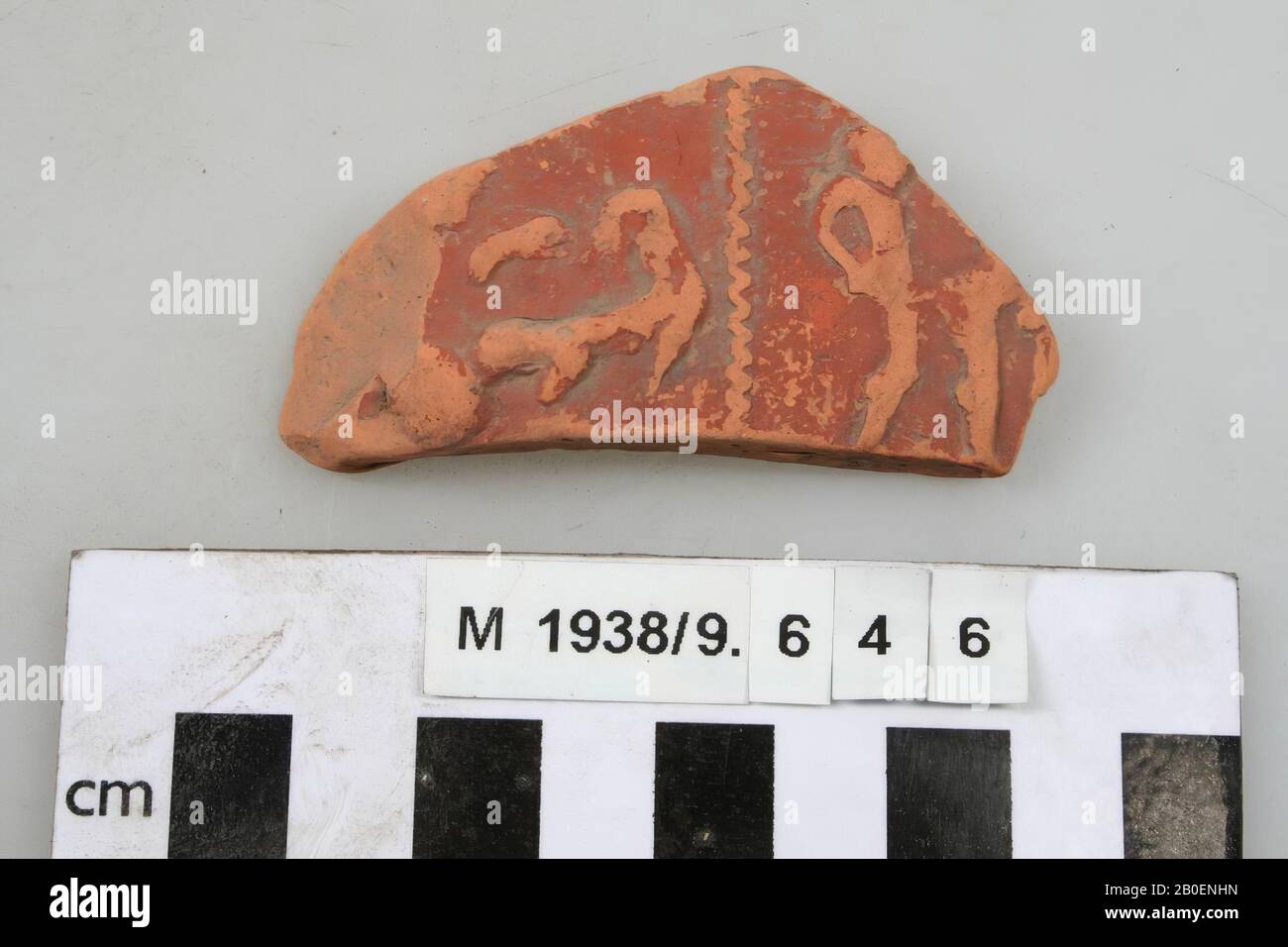 1 fragment, fragment, earthenware, terra sigillata, roman, Germany, unknown, unknown, Eschweiler Stock Photo