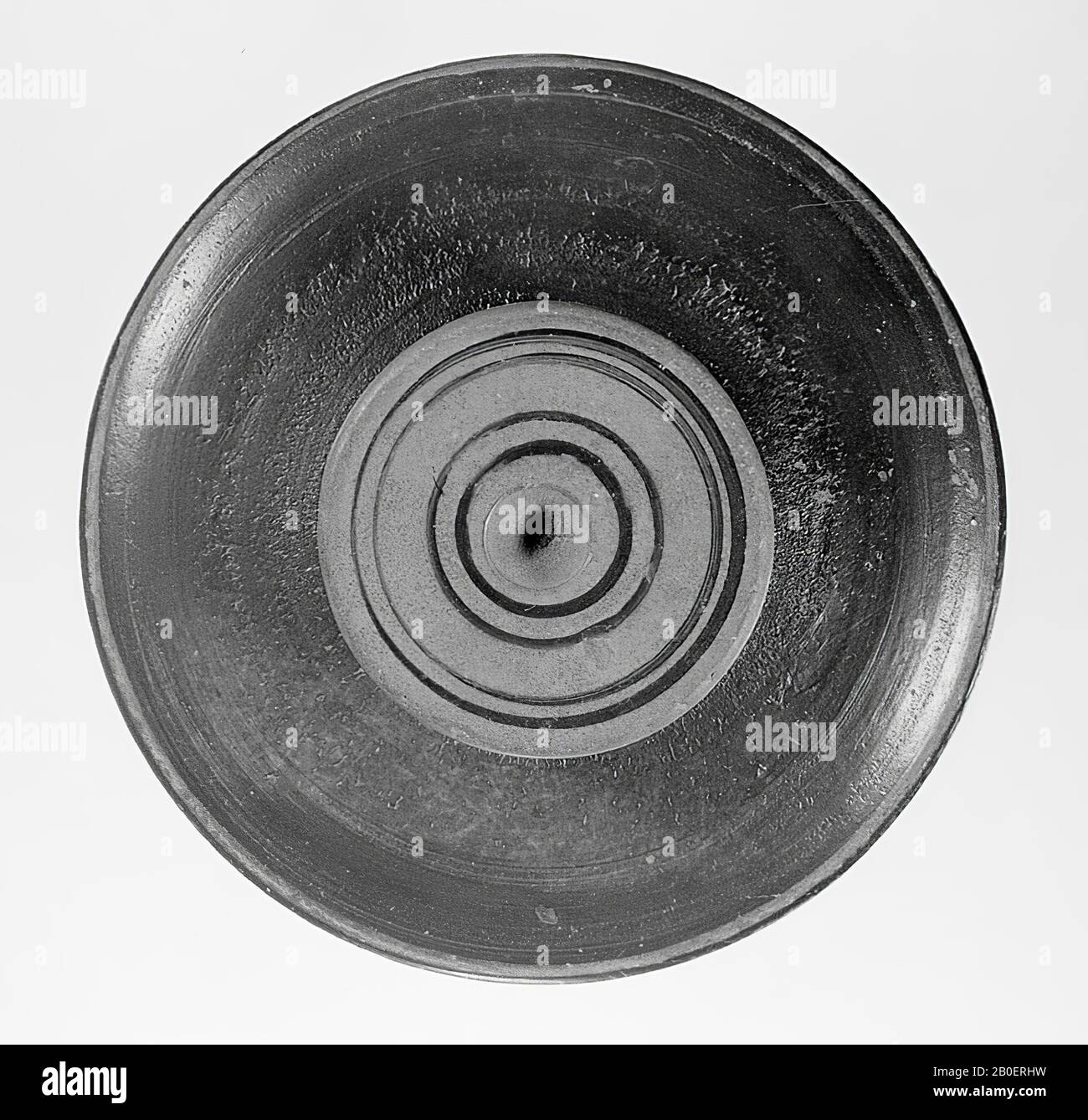 Attic blackglaze covered bowl or pyxis with lid. Attic blacknested