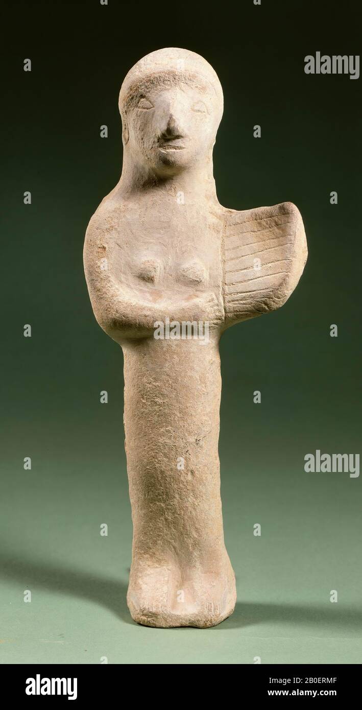 figurine, earthenware, terracotta, 25 cm, 420-400 BC, Cyprus, Cyprus Stock Photo
