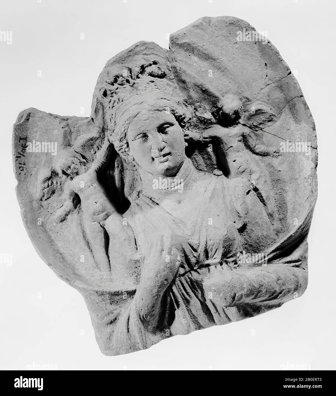 figurine group, earthenware, terracotta, 16 cm, hellenistic -200 Stock Photo