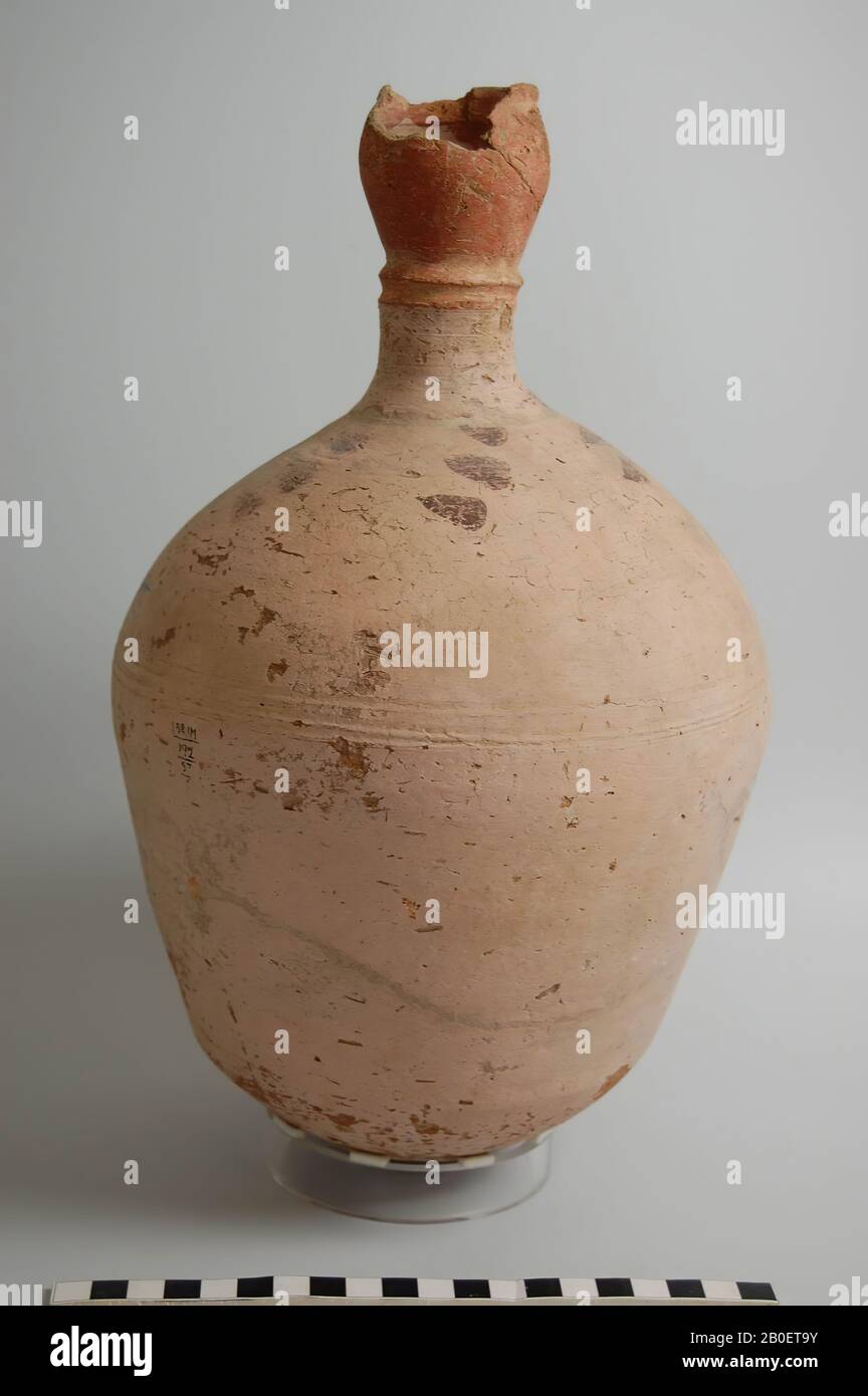bottle, painted, type X, x, bottle, earthenware, 32.5 cm, Greco-Roman Period, Ballana culture, Egypt Stock Photo